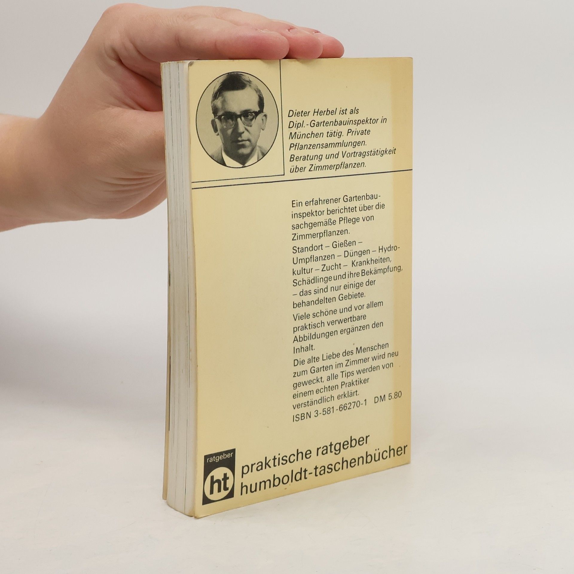 Dieter Herbel Zimmerpflanzen erfolgreich pflegen