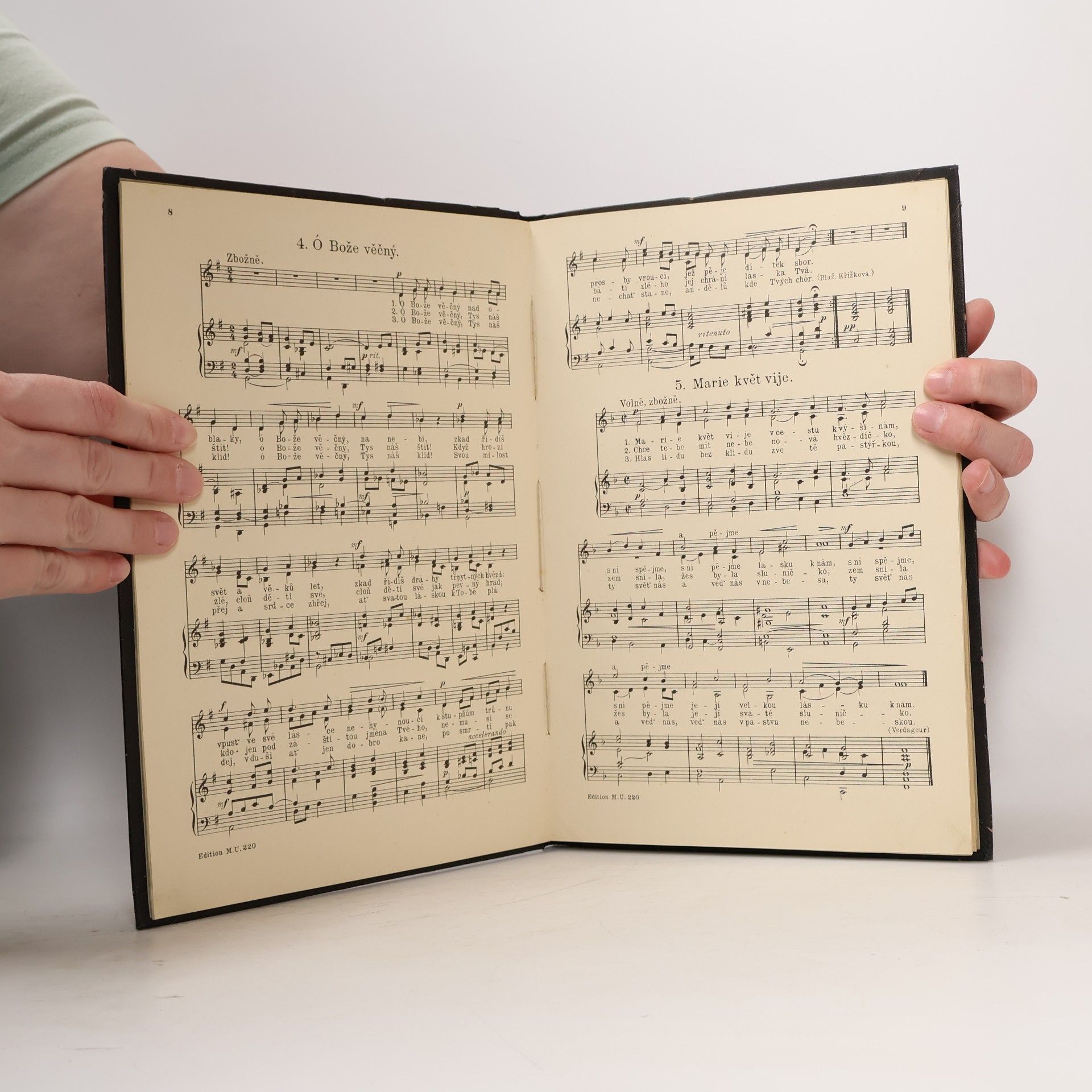 Ferdinand Sládek Zpěvy chrámové slavnostní pro jeden dva a tři hlasy s průvodem varhan (harmonia)