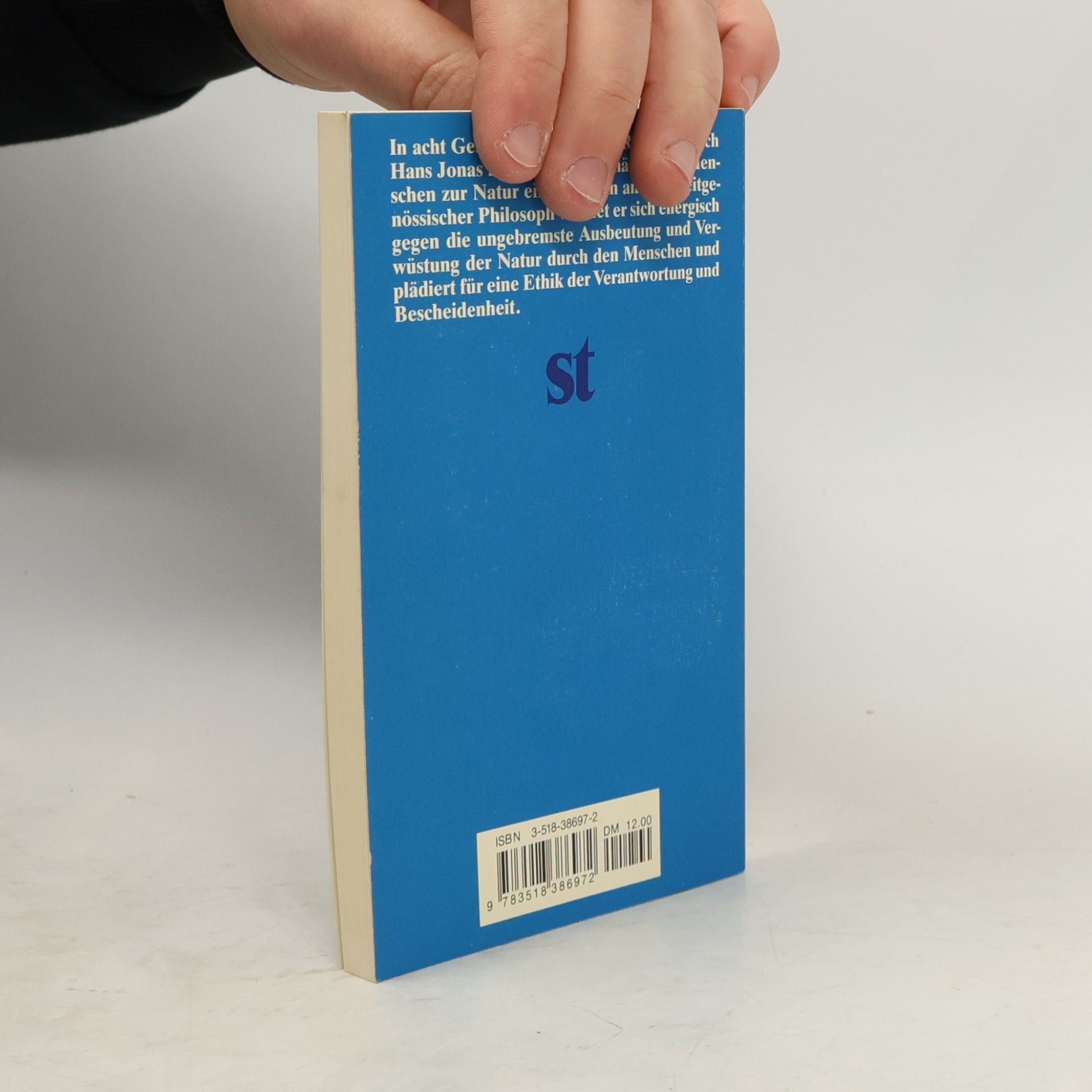 Hans Jonas Suhrkamp Taschenbuch - 2197: Dem bösen Ende näher