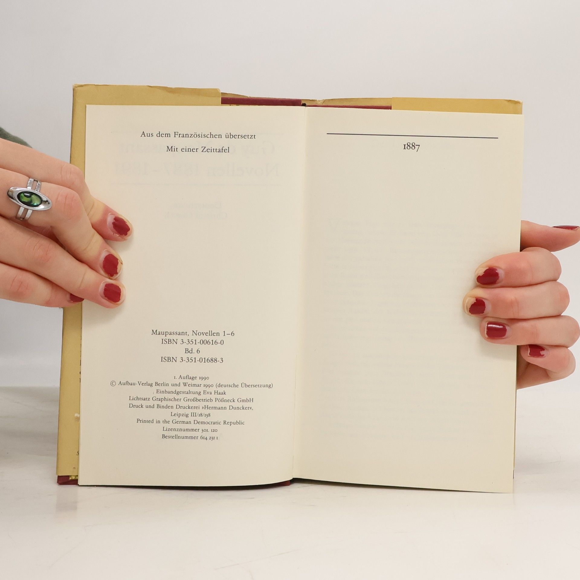 Guy de Maupassant Novellen: Novellen 1887-1891