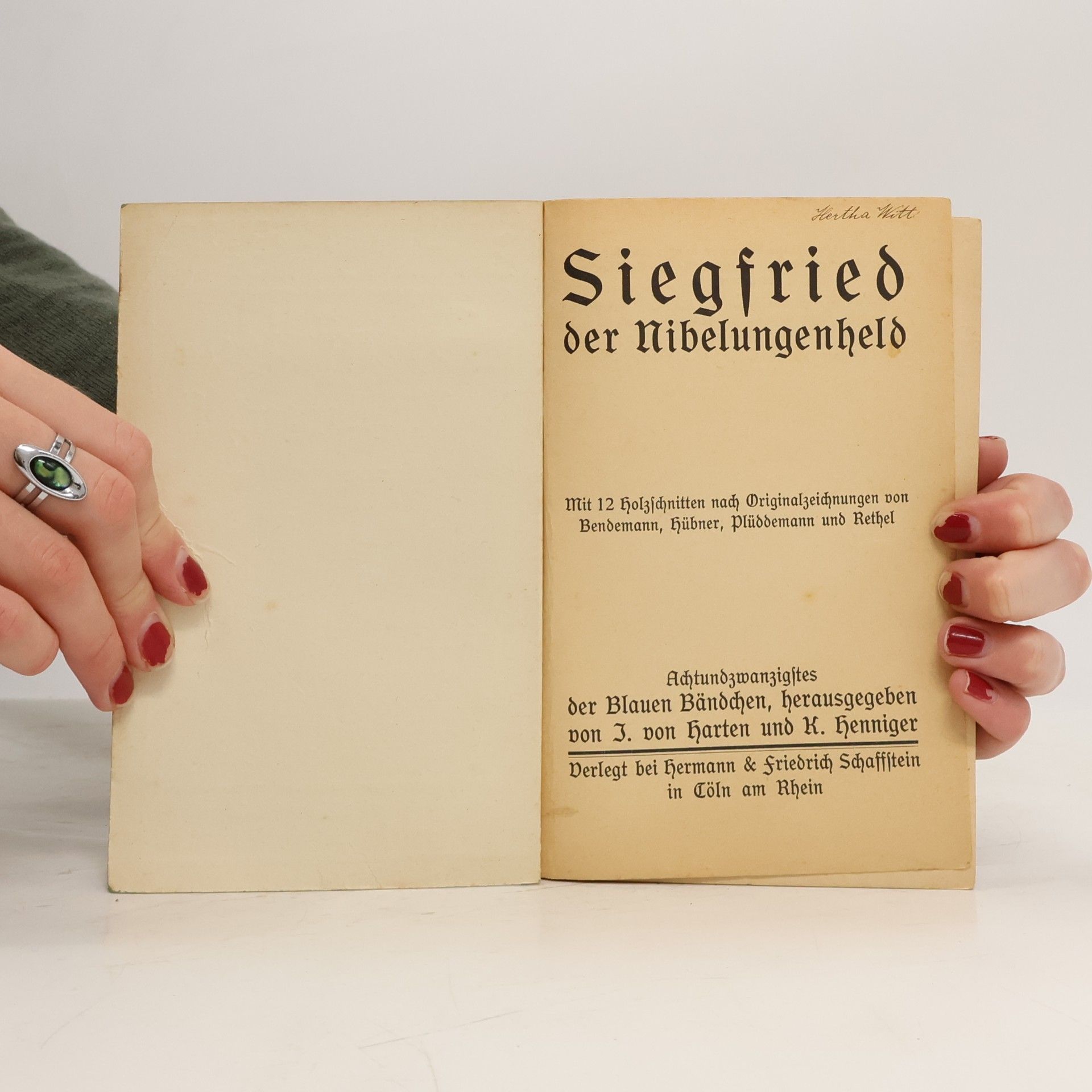 J. von Harten Siegfried der Nibelungenheld