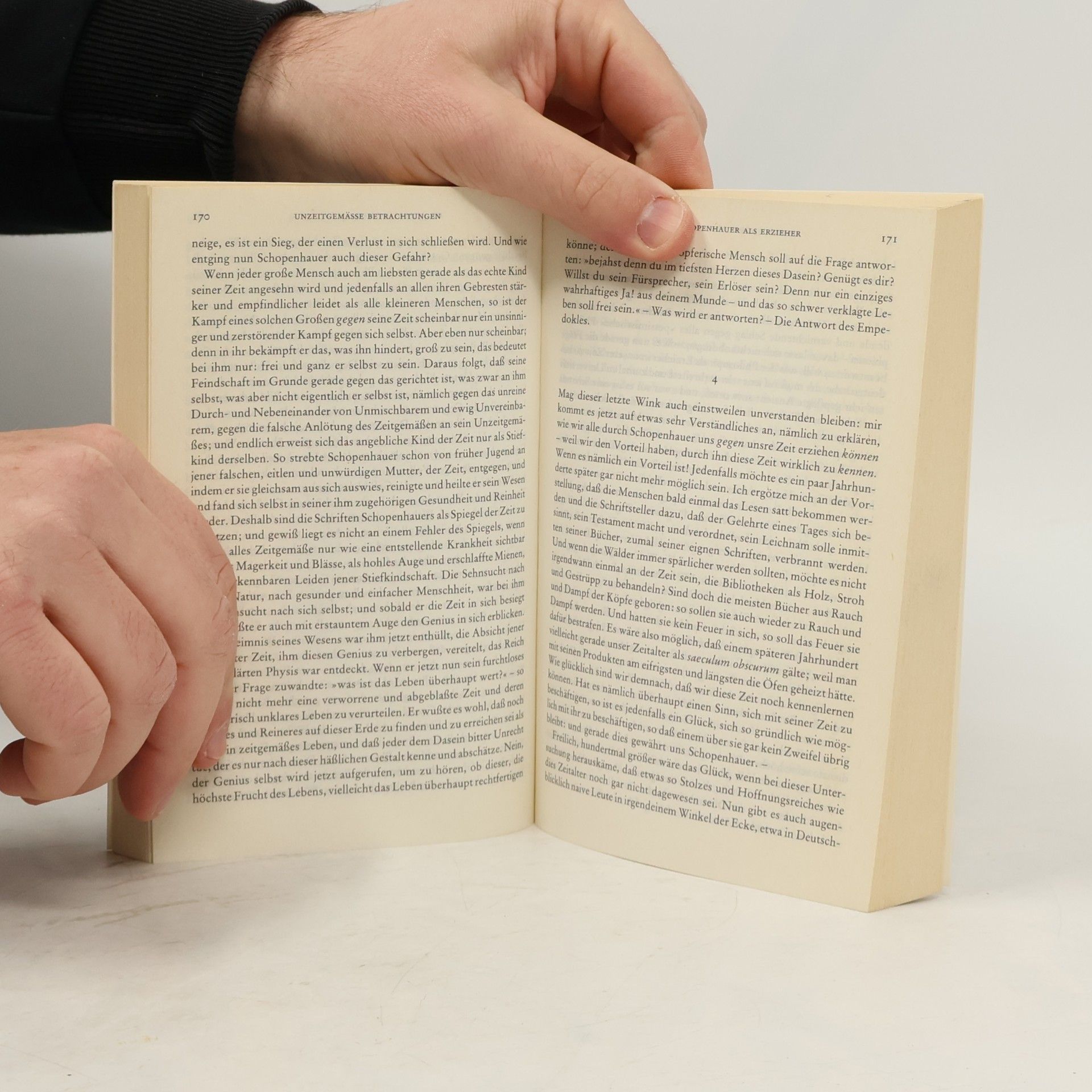 Friedrich Nietzsche Unzeitgemäße Betrachtungen