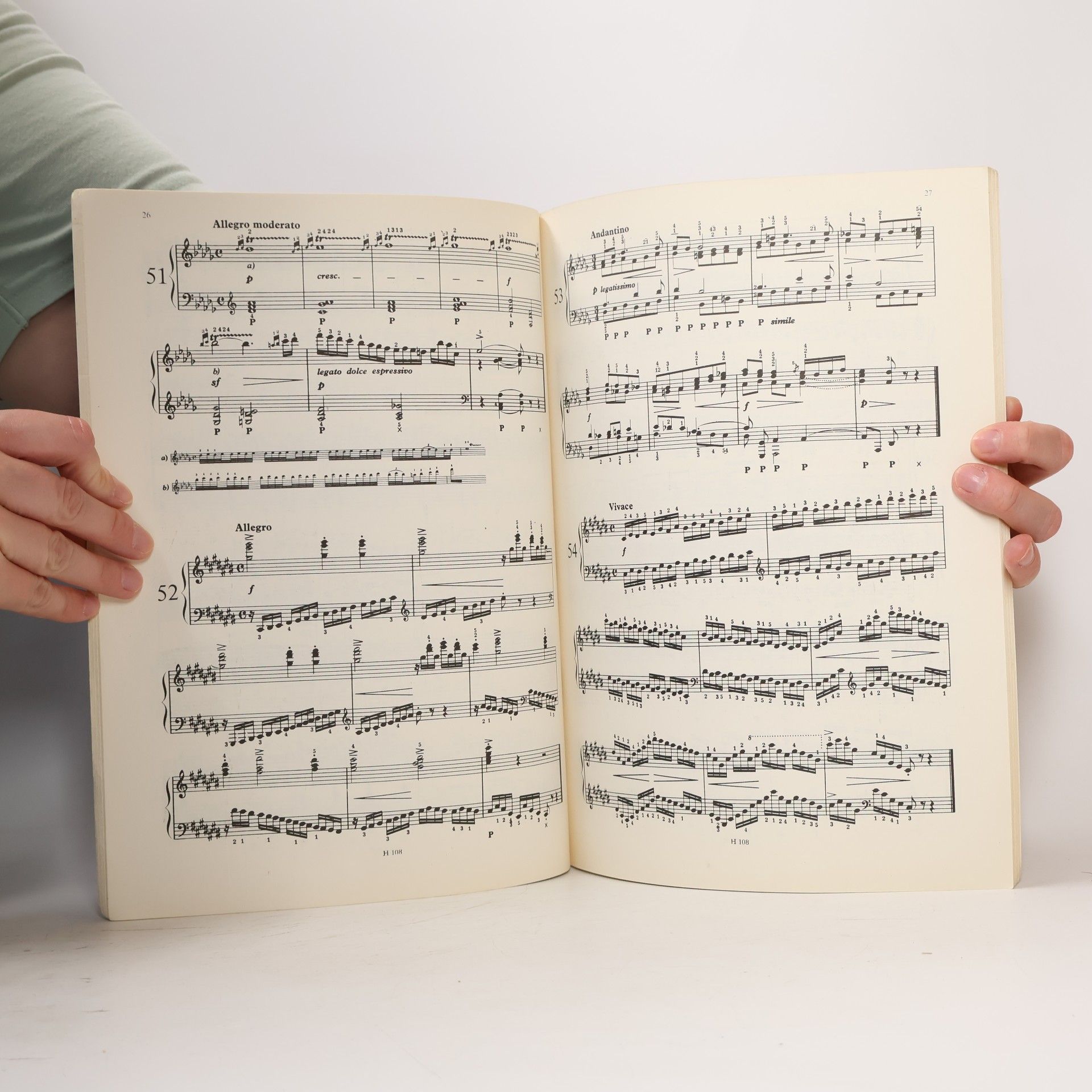 Carl Czerny op. 821. 160 osmitaktových cvičení.160 exercices de huit mesures