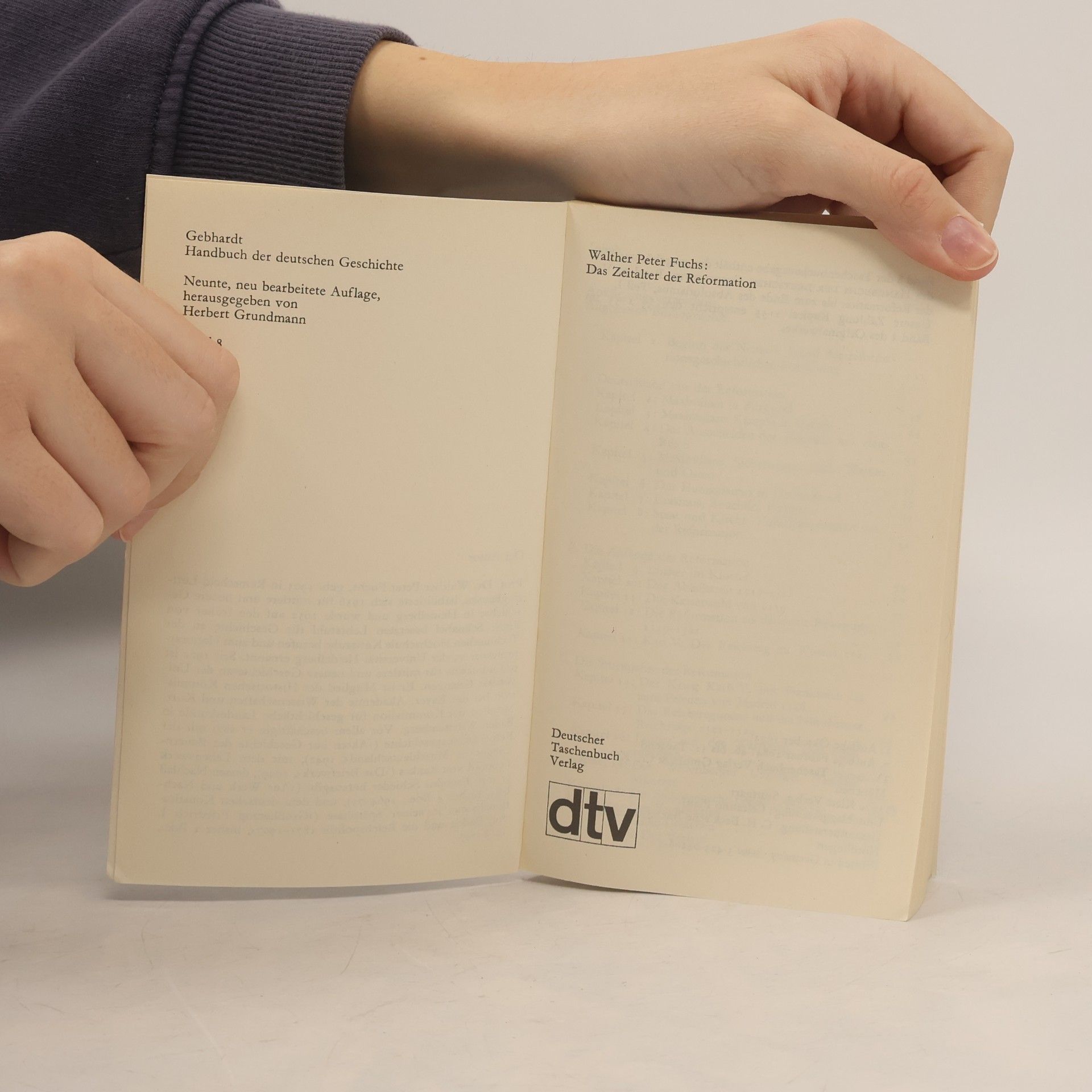 Walther Peter Fuchs Handbuch der deutschen Geschichte. Band 8
