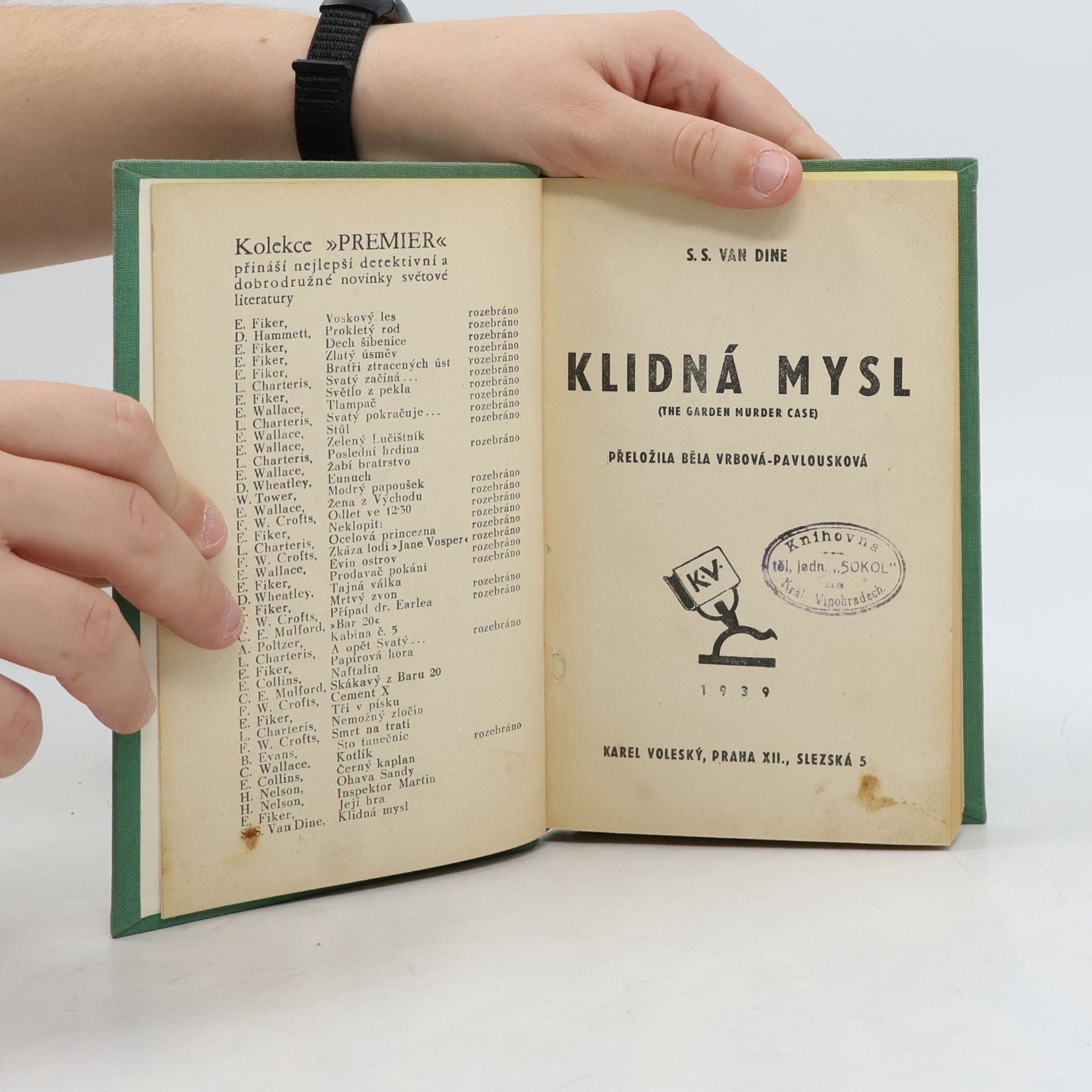 S. S. Van Dine Klidná mysl