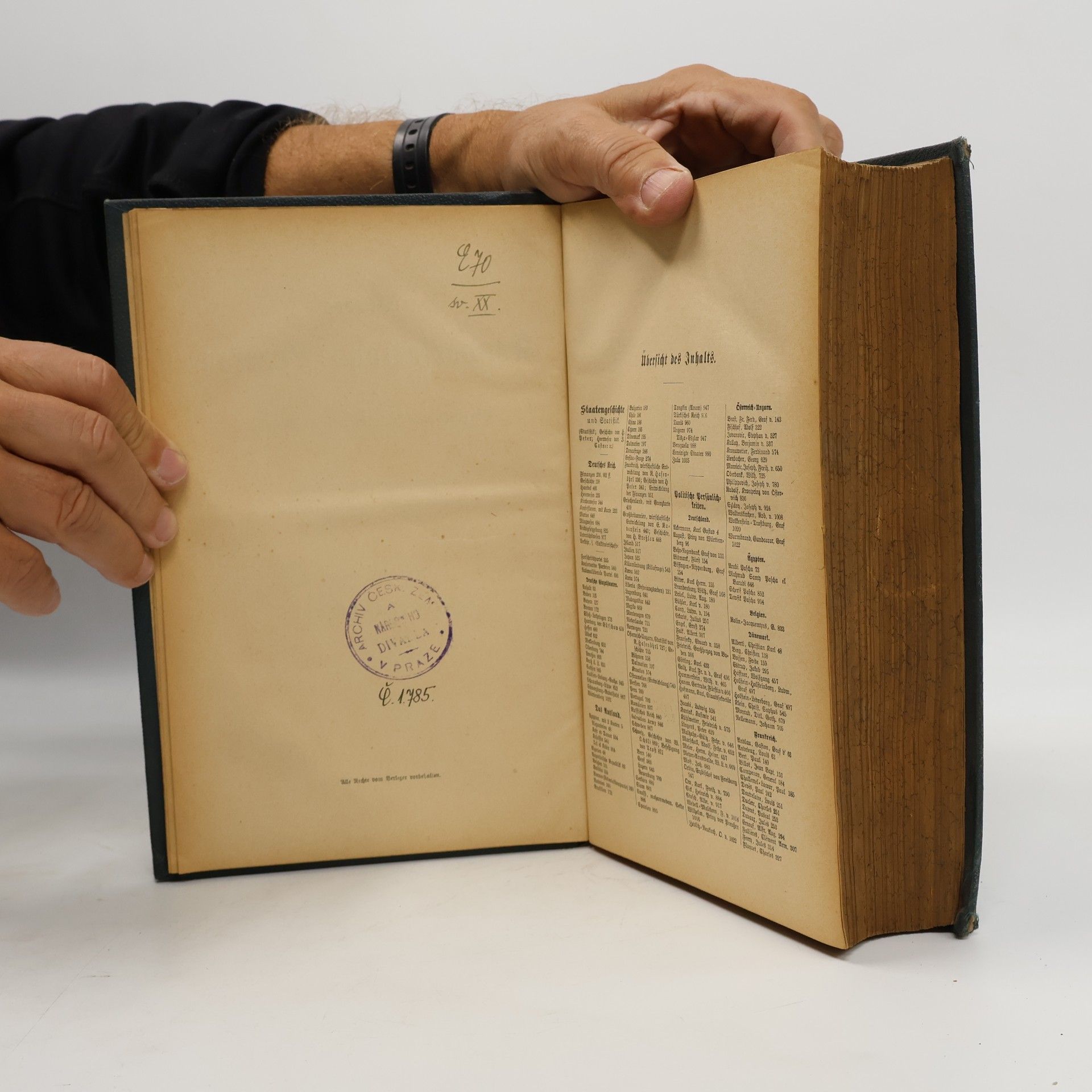 Various authors Meyer's Konversations-Lexikon 20. Jahres-Supplement IV.