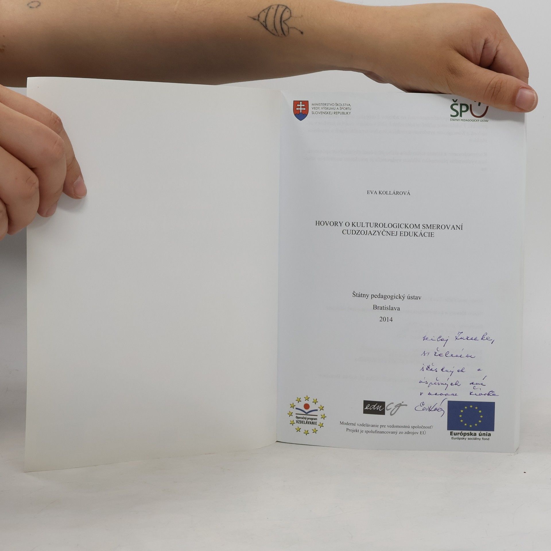 Eva Kollárová Hovory o kulturologickom smerovaní cudzojazyčnej edukácie