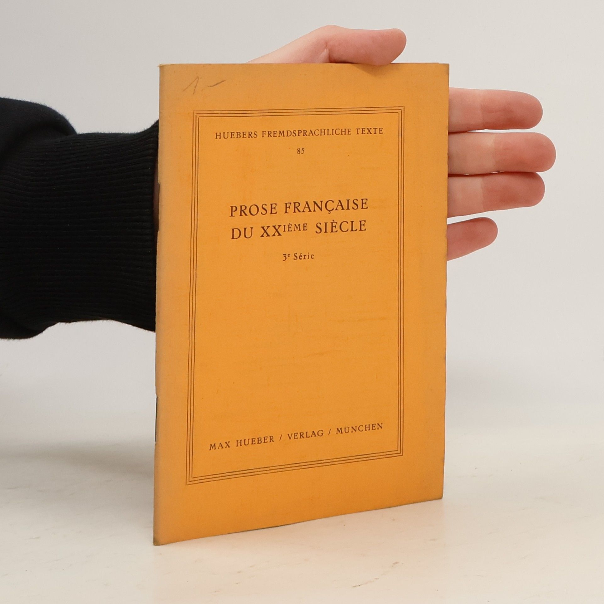 Autorenkollektiv PROSE FRANÇAISE DU XXième SIÈCLE
