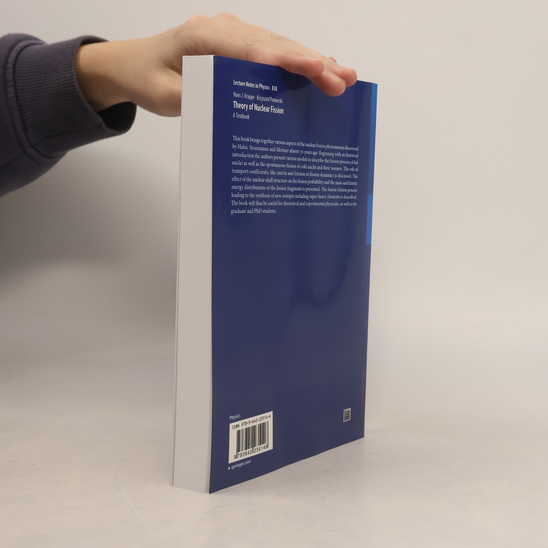 Hans J. Krappe Lecture Notes in Physics - 838: Theory of Nuclear Fission