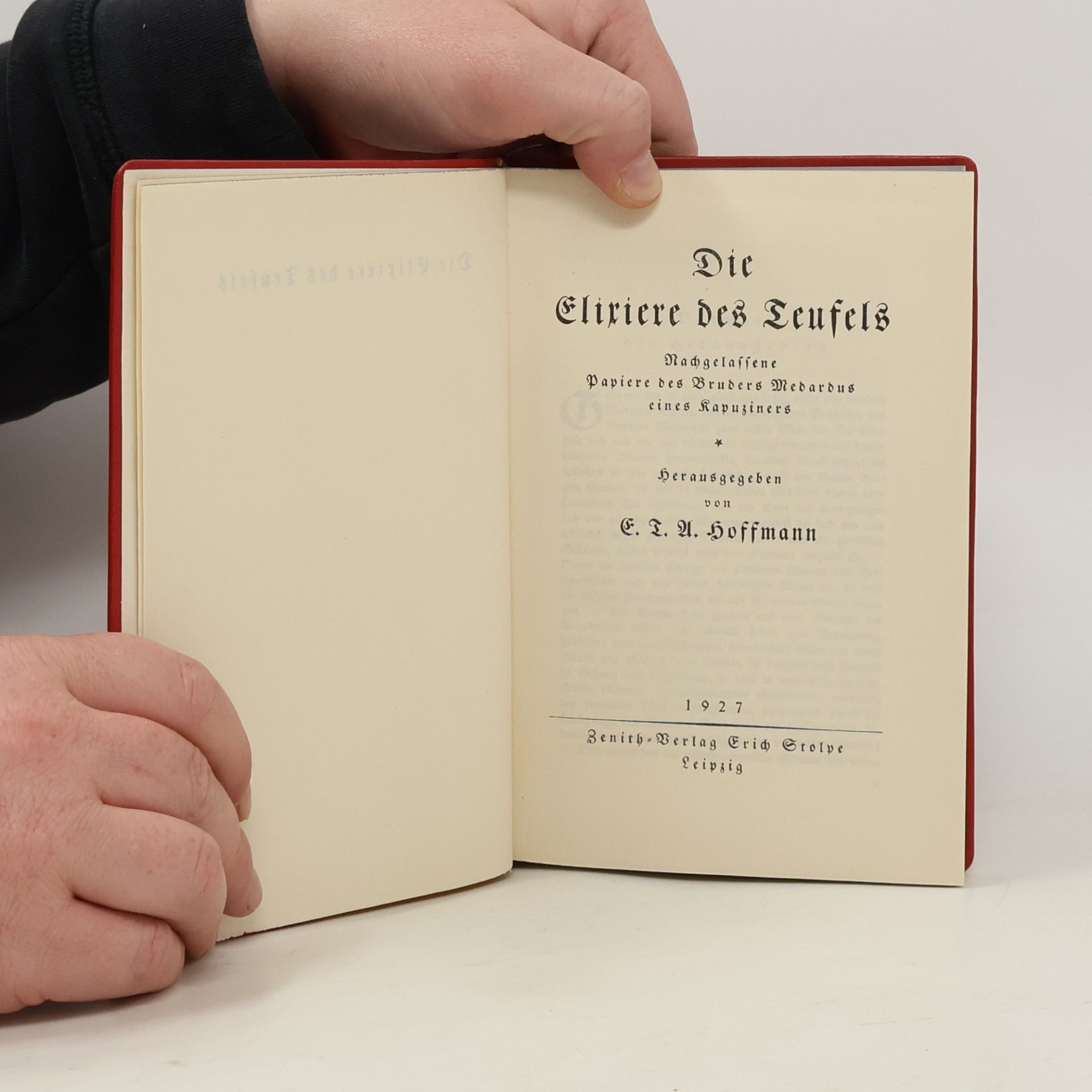 Ernst Theodor Amadeus Hoffmann Die Elixiere des Teufels