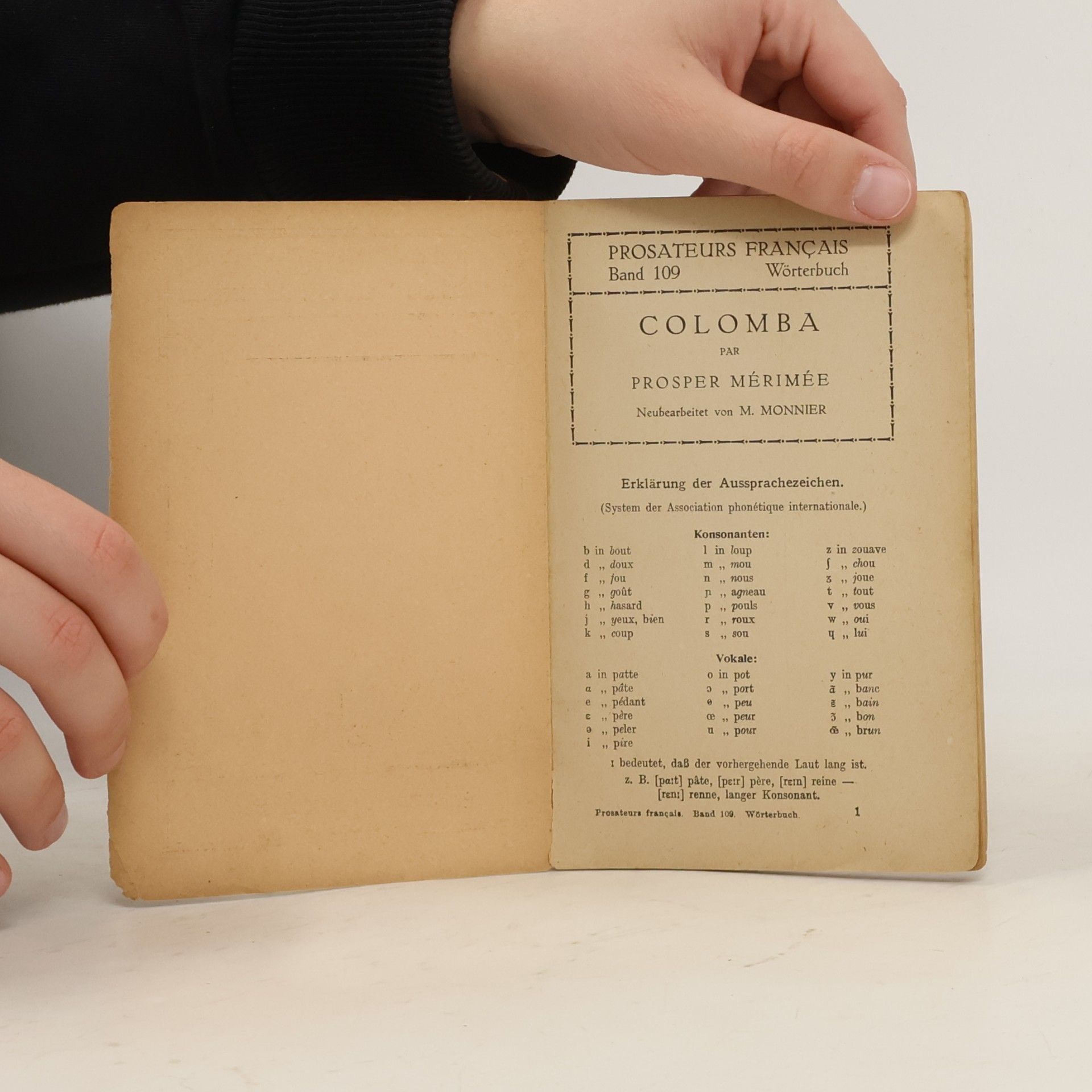 Prosper Mérimée Wörterbuch zu Colomba par Mérimée