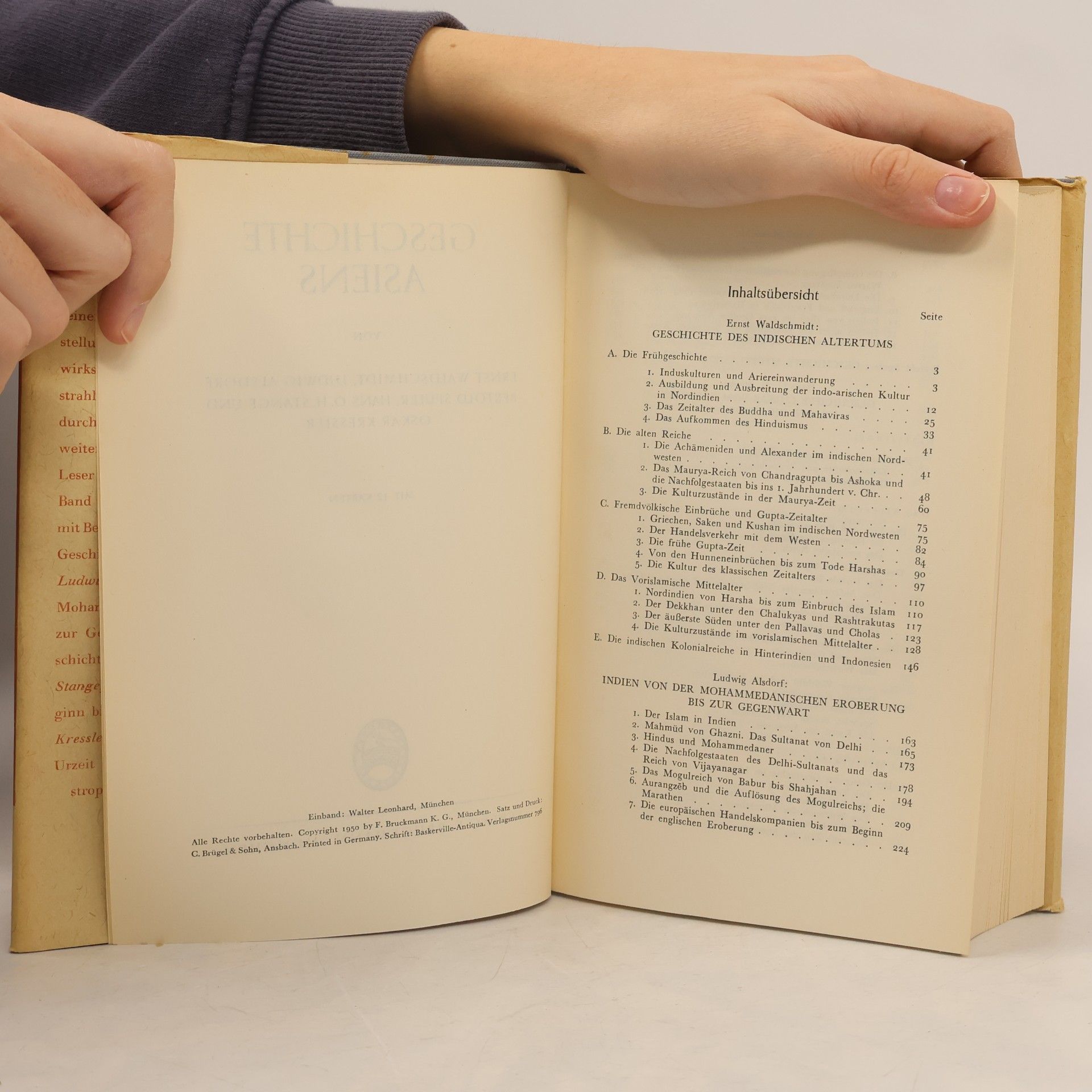 Ernst Waldschmidt Geschichte Asiens