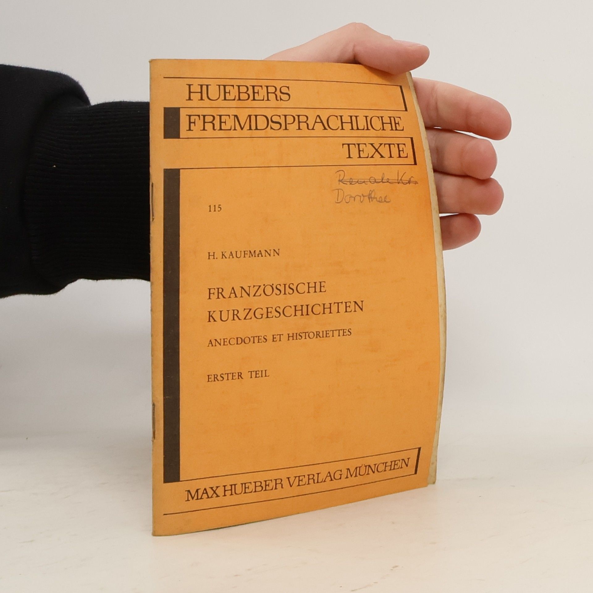 H. Kaufmann Huebers Fremdsprachliche Texte 115