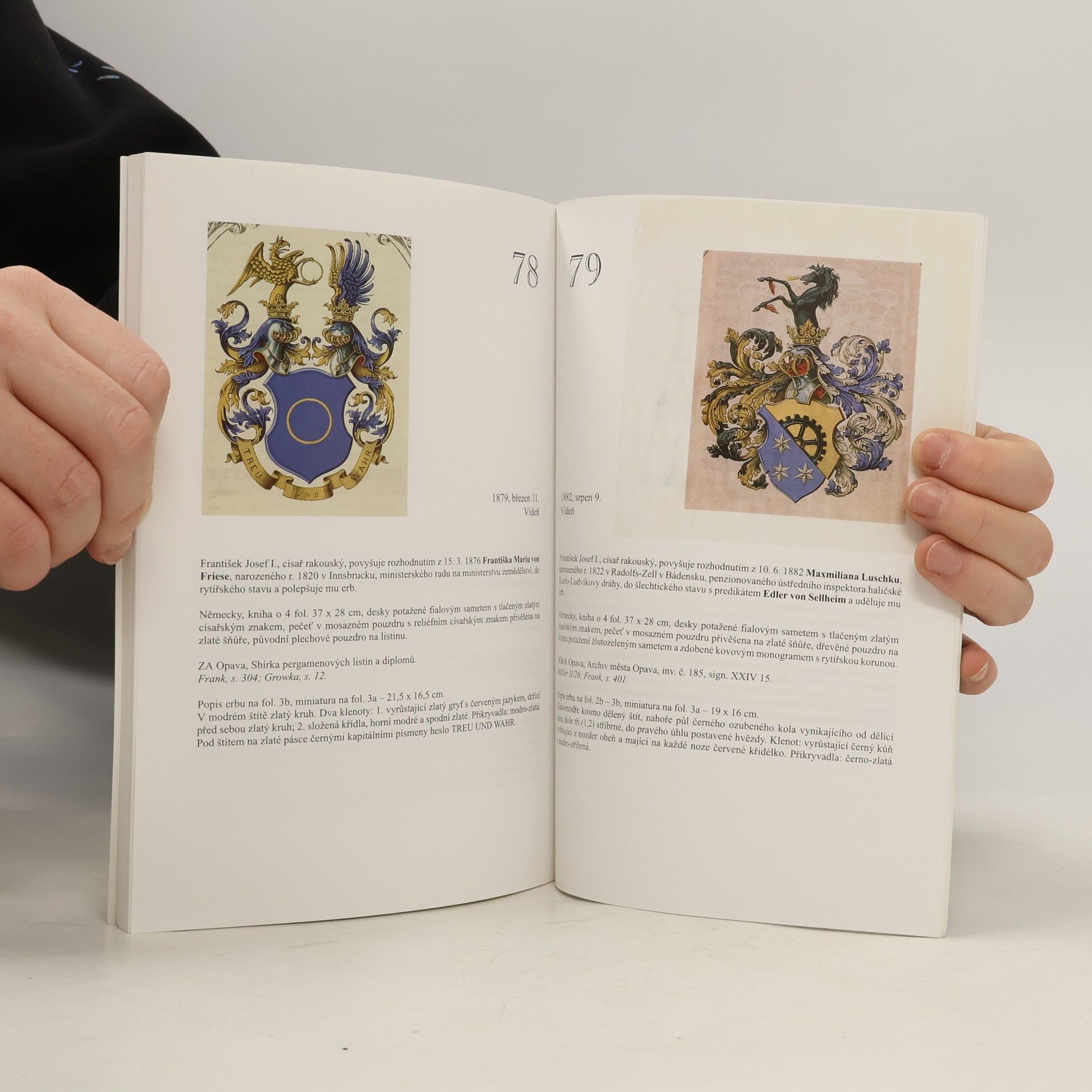 Karel Müller Erbovní listiny v archivech Slezska a severní Moravy