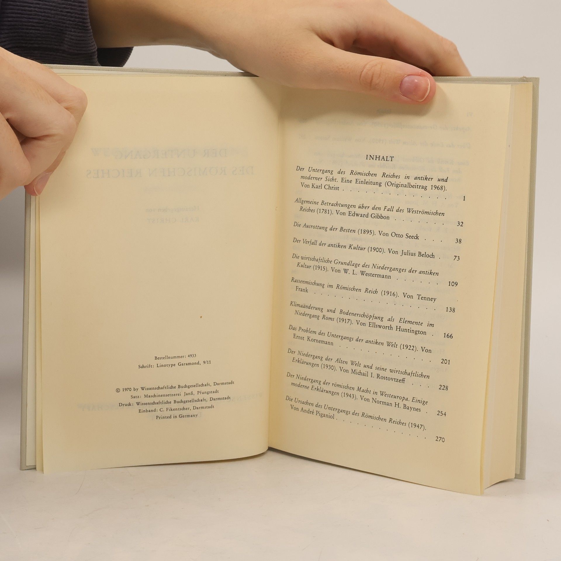 Various authors Der Untergang des römischen Reiches