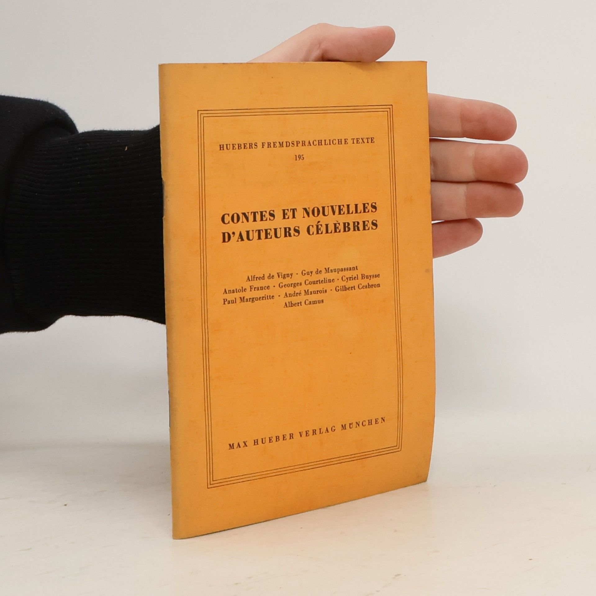 Various authors CONTES ET NOUVELLES D'AUTEURS CÉLÈBRES
