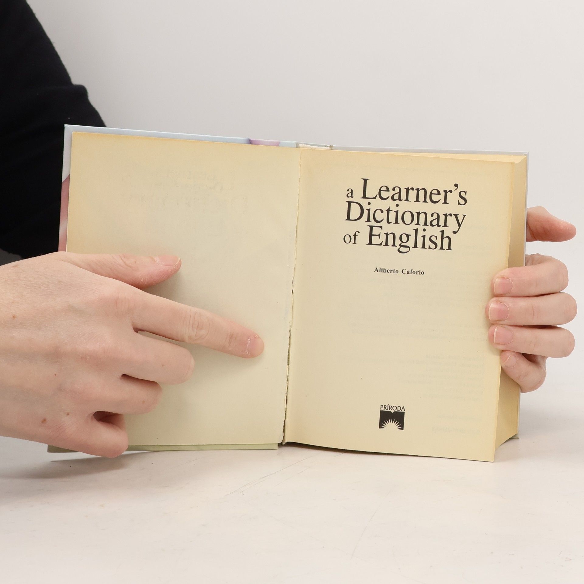 Aliberto Caforio A Learner's Dictionary of English