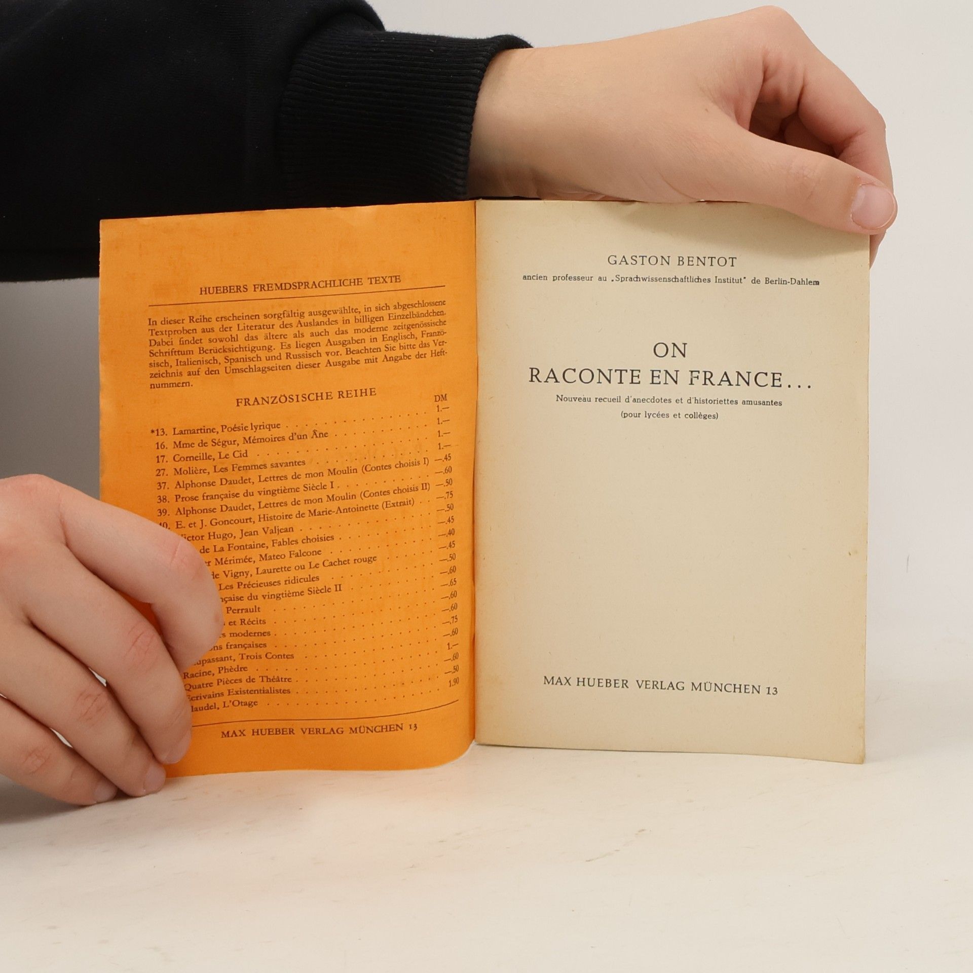 Gaston Bentot ON RACONTE EN FRANCE . . .