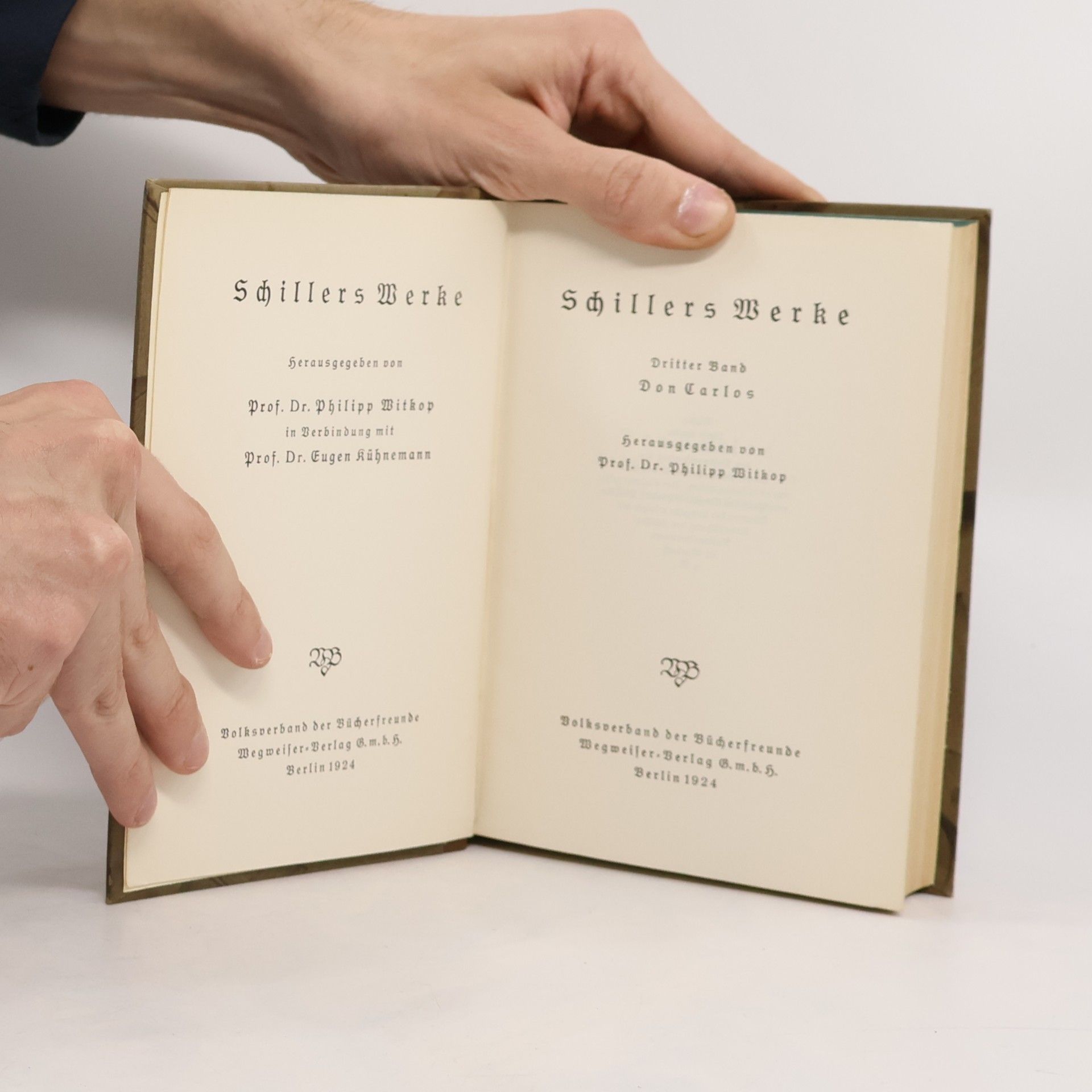 Friedrich Schiller Schillers Werke 3-4