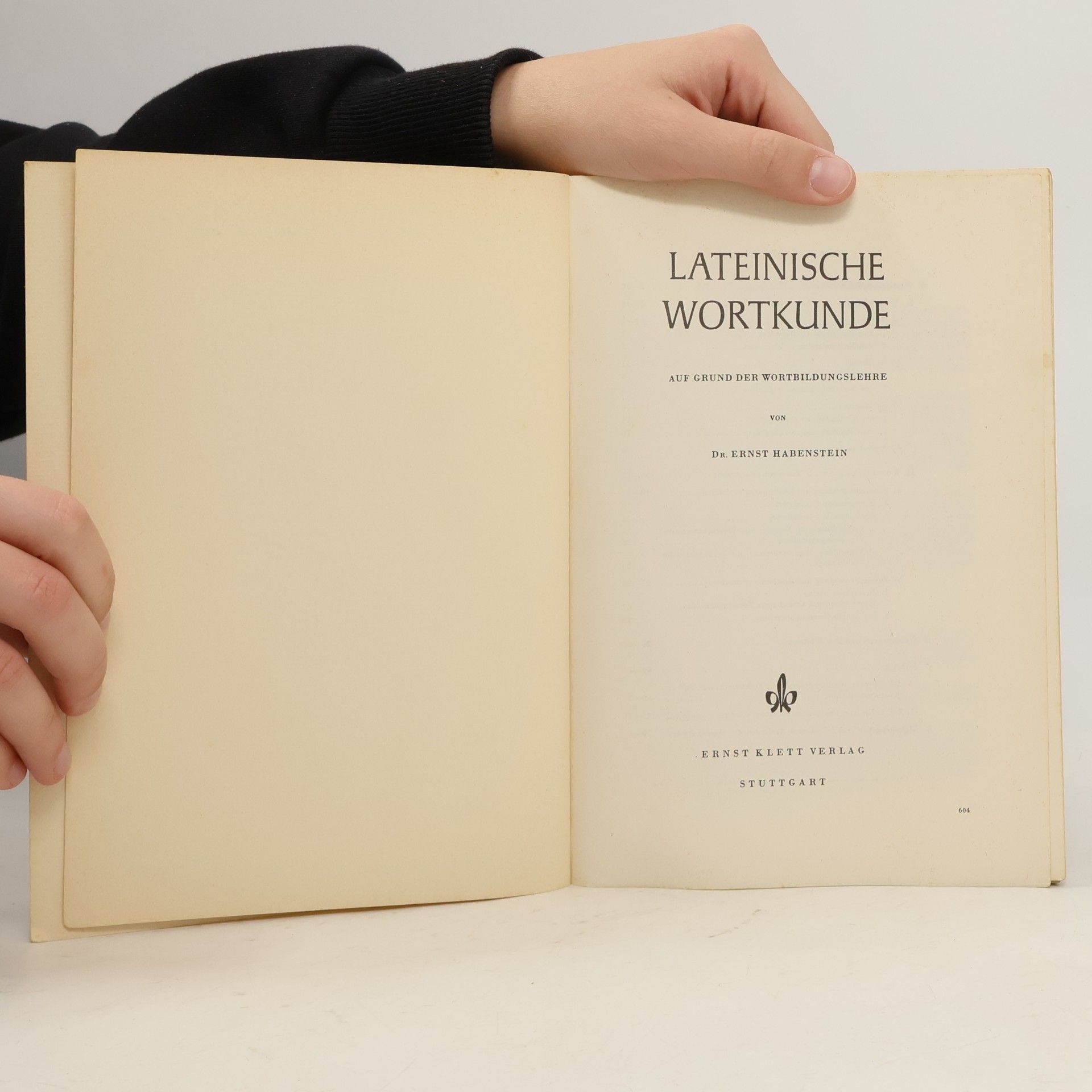 Ernst Habenstein Lateinische Wortkunde