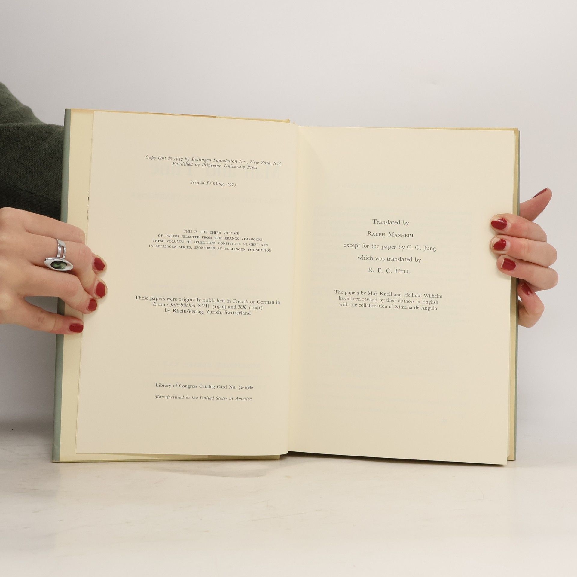 Ralph Manheim Man and Time. Papers from the Eranos Yearbooks 3