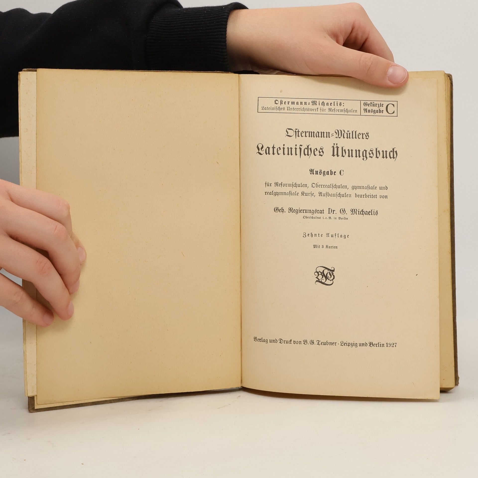 Christian E. Ostermann Ostermann-Müllers Lateinisches Übungsbuch.cAusgabe C