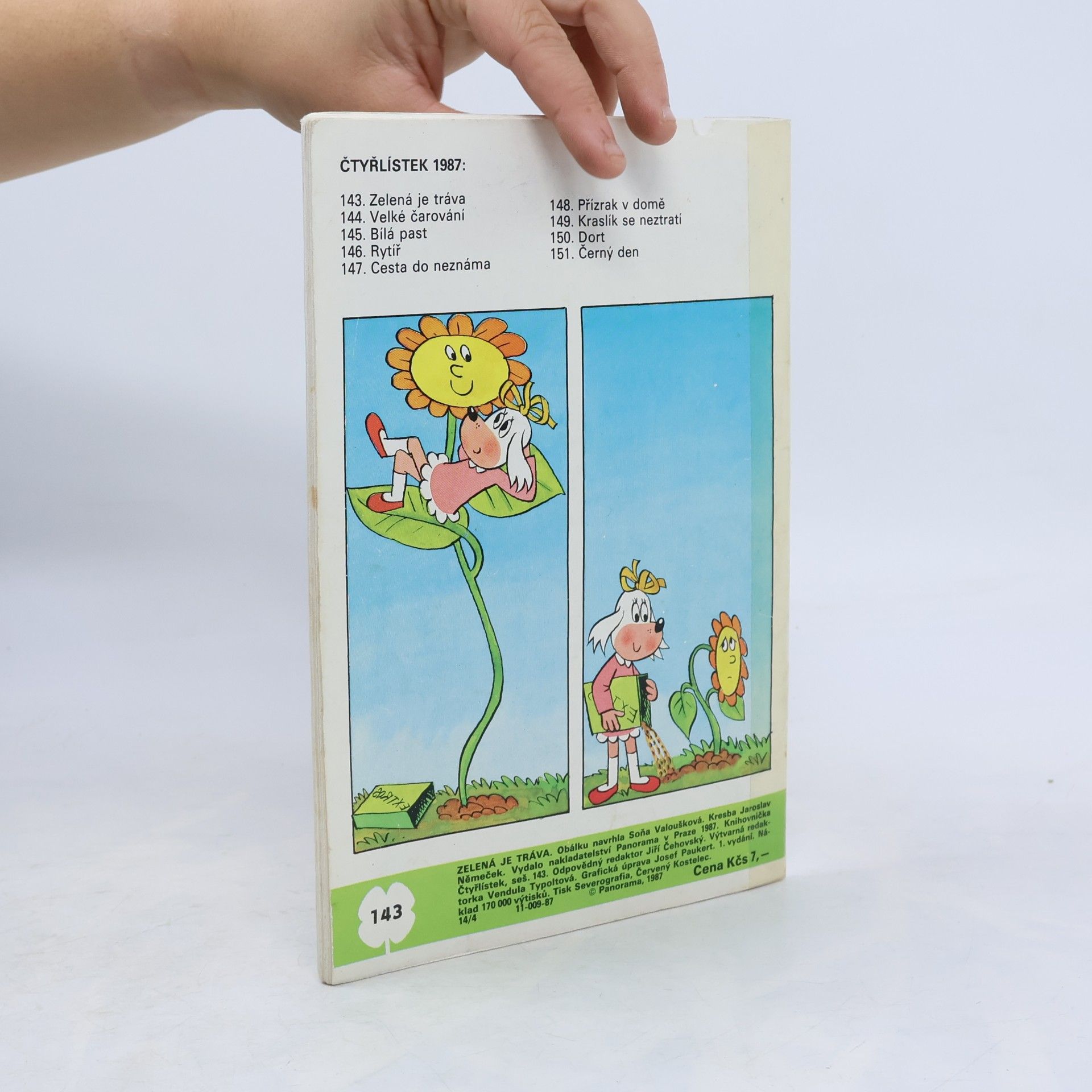 Jaroslav Němeček Čtyřlístek 143. Zelená je tráva