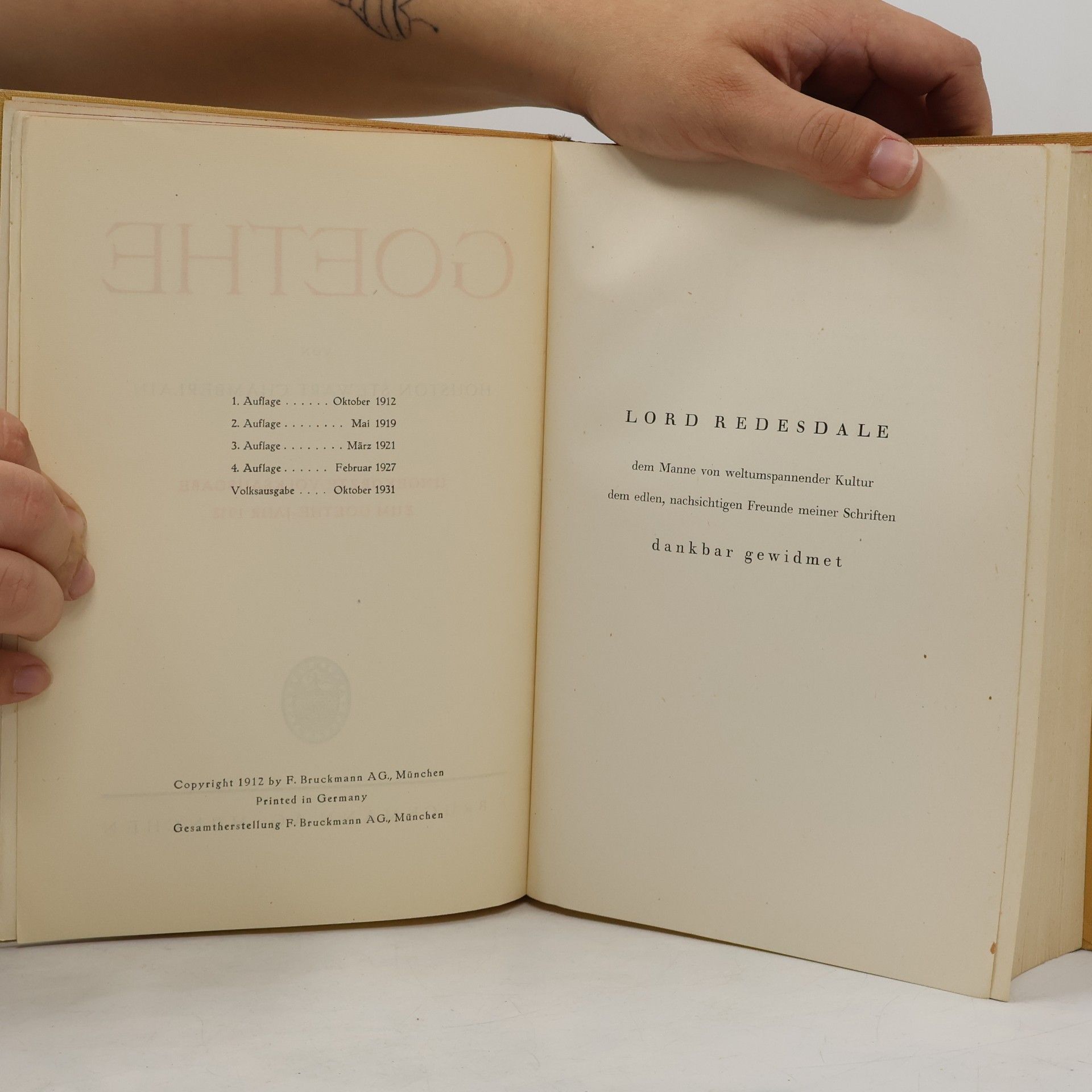 Houston Stewart Chamberlain Goethe