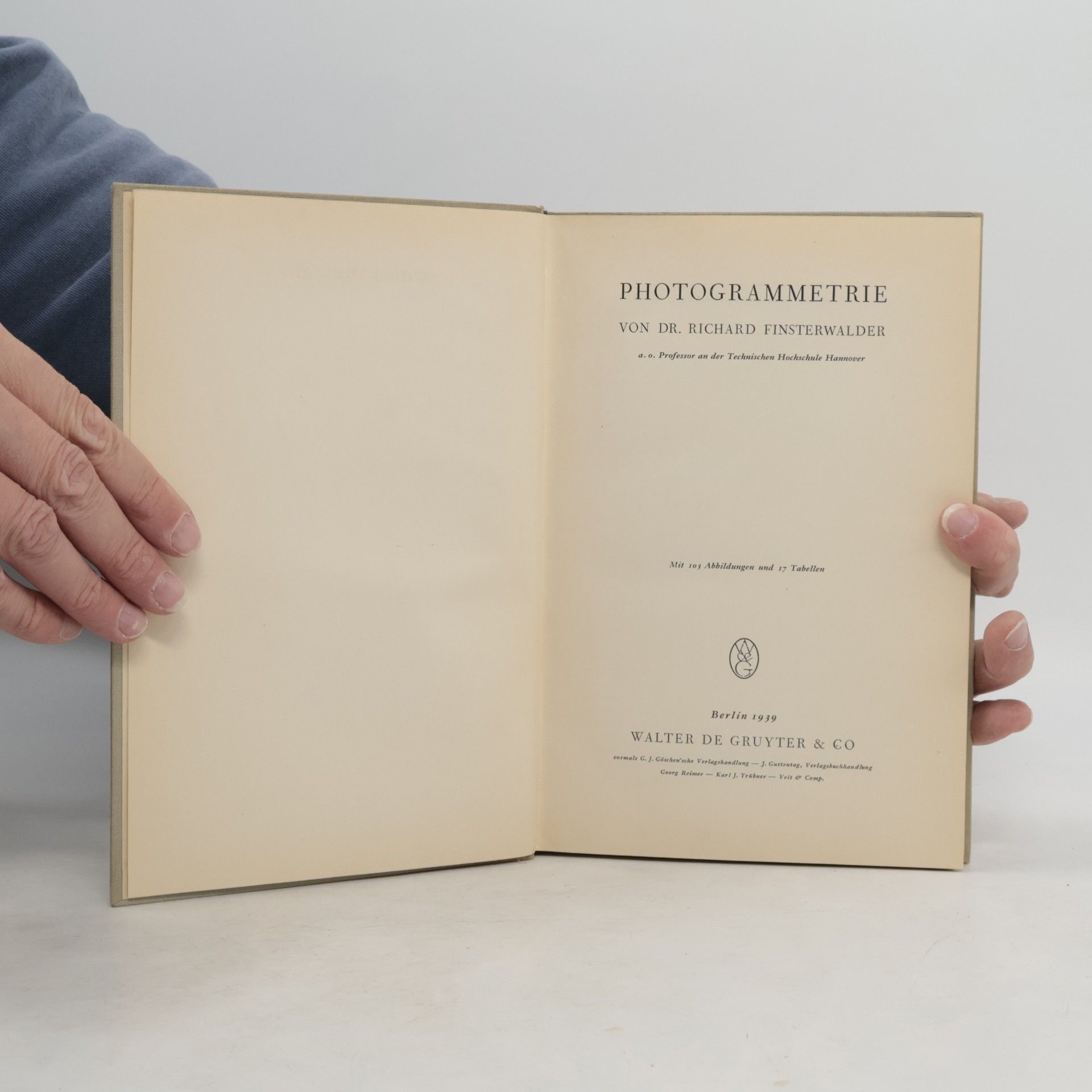 Richard Finsterwalder Photogrammetrie