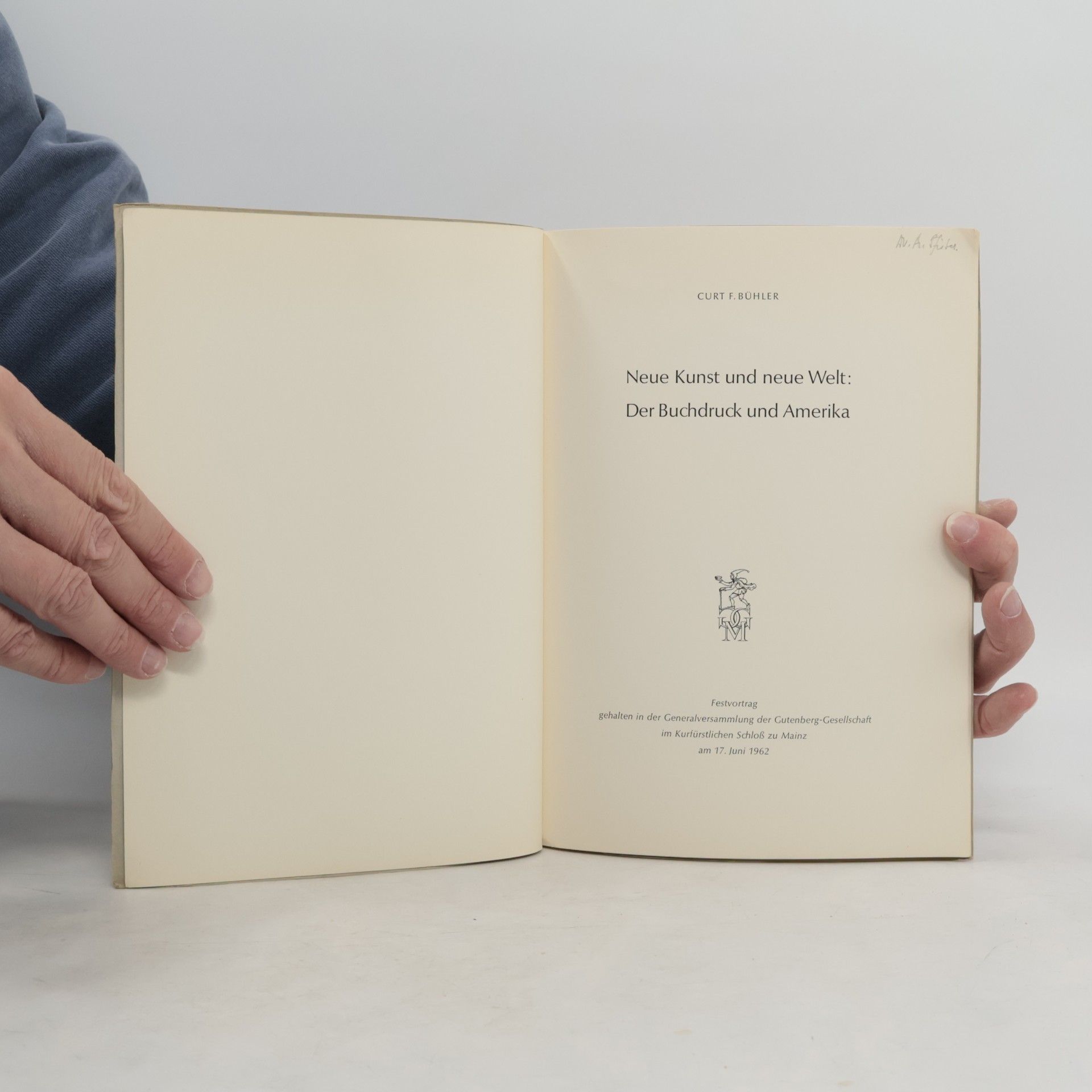 Curt F. Bühler Neue Kunst und neue Welt