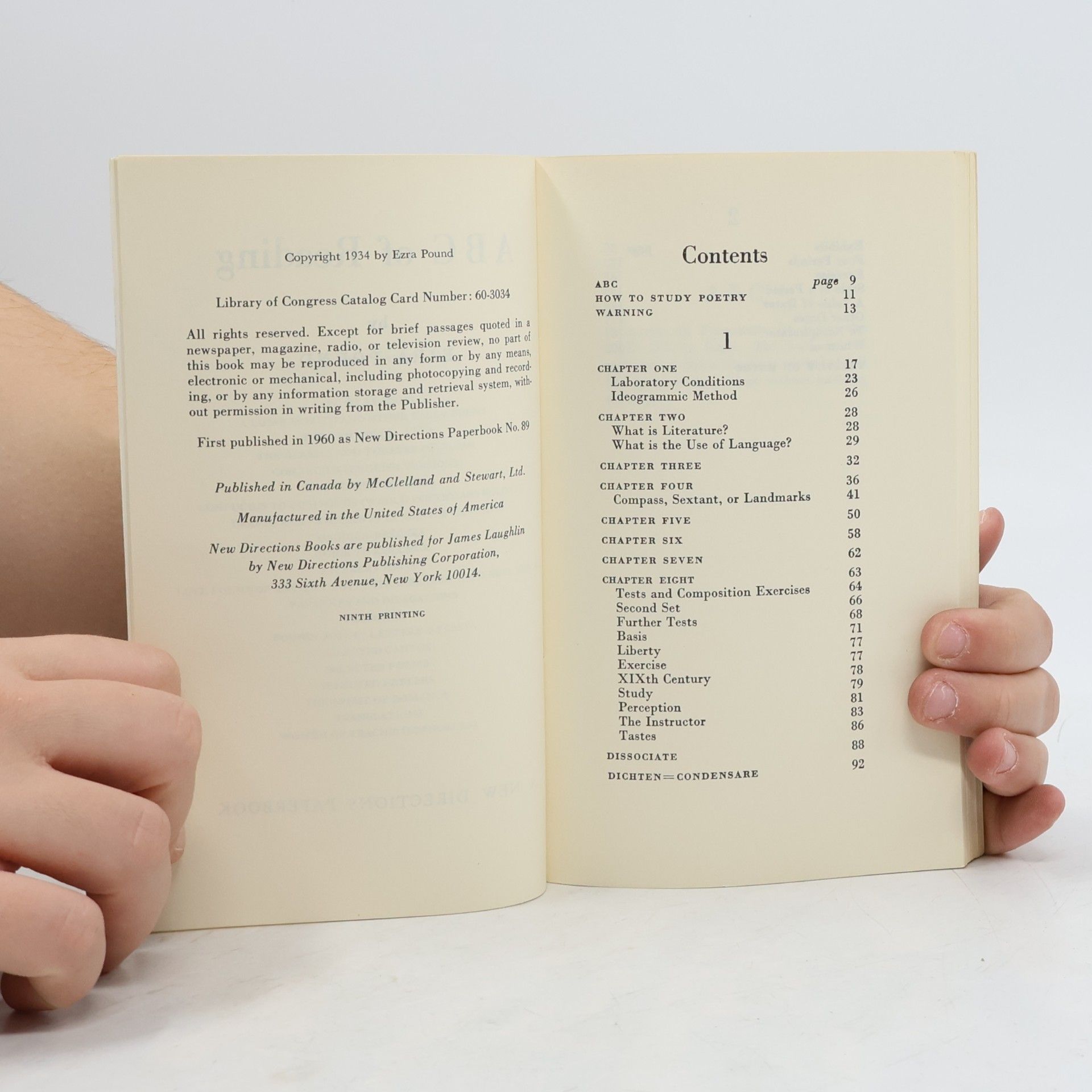 Ezra Pound ABC of Reading