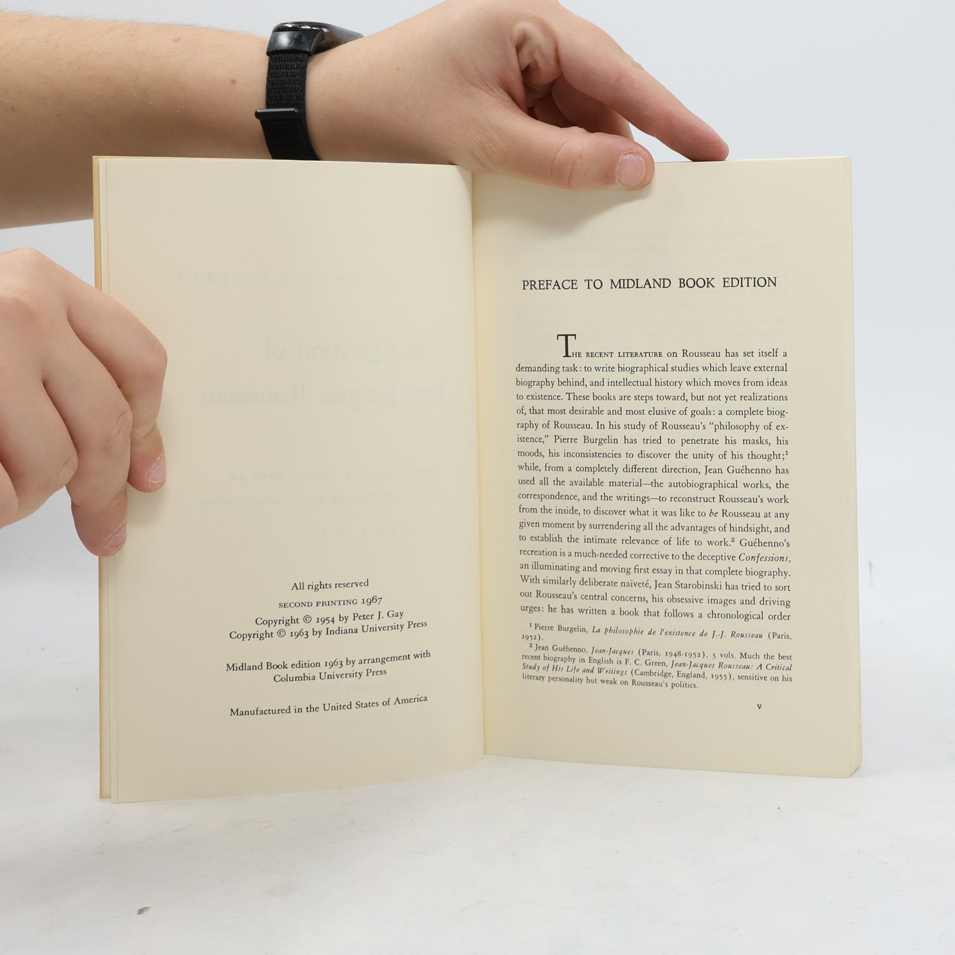 Ernst Cassirer The Question of Jean-Jacques Rousseau