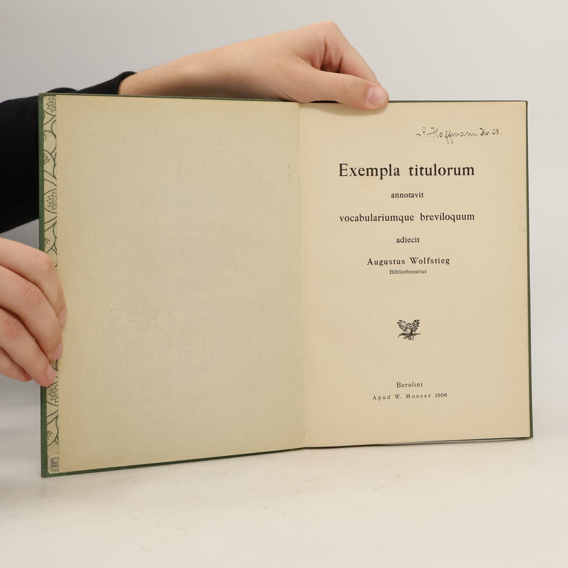 Augustus Wolfstieg Exempla titulorum