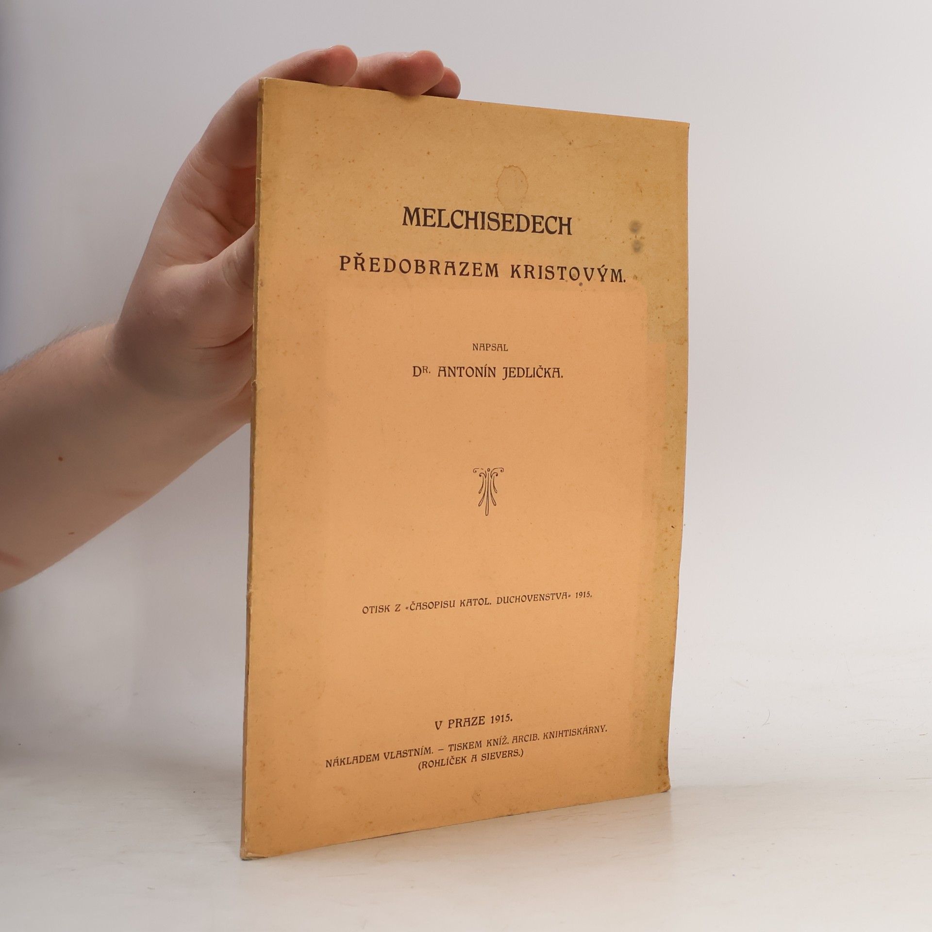 Melchisedech předobrazem Kristovým