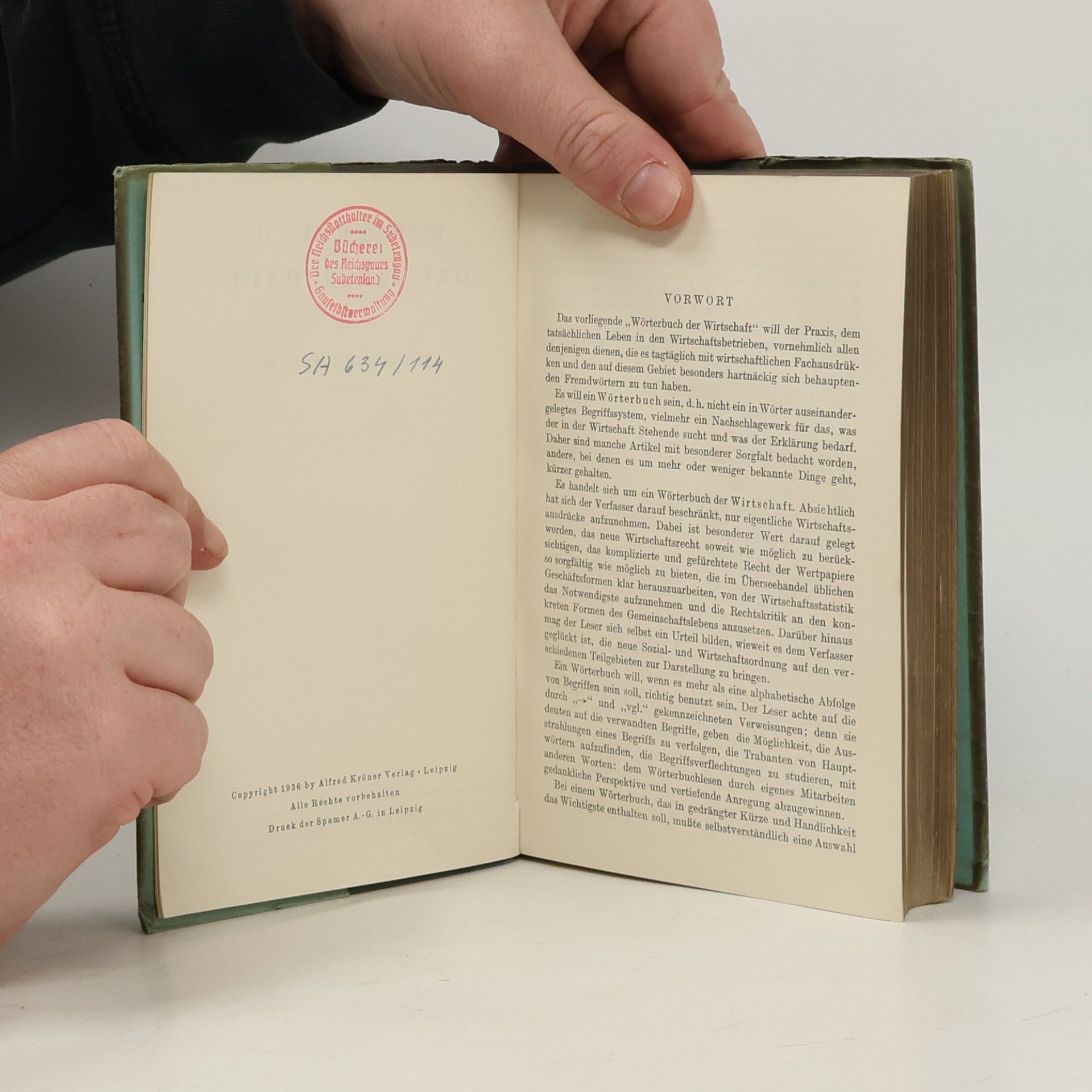 Friedrich Bülow Wörterbuch der Wirtschaft