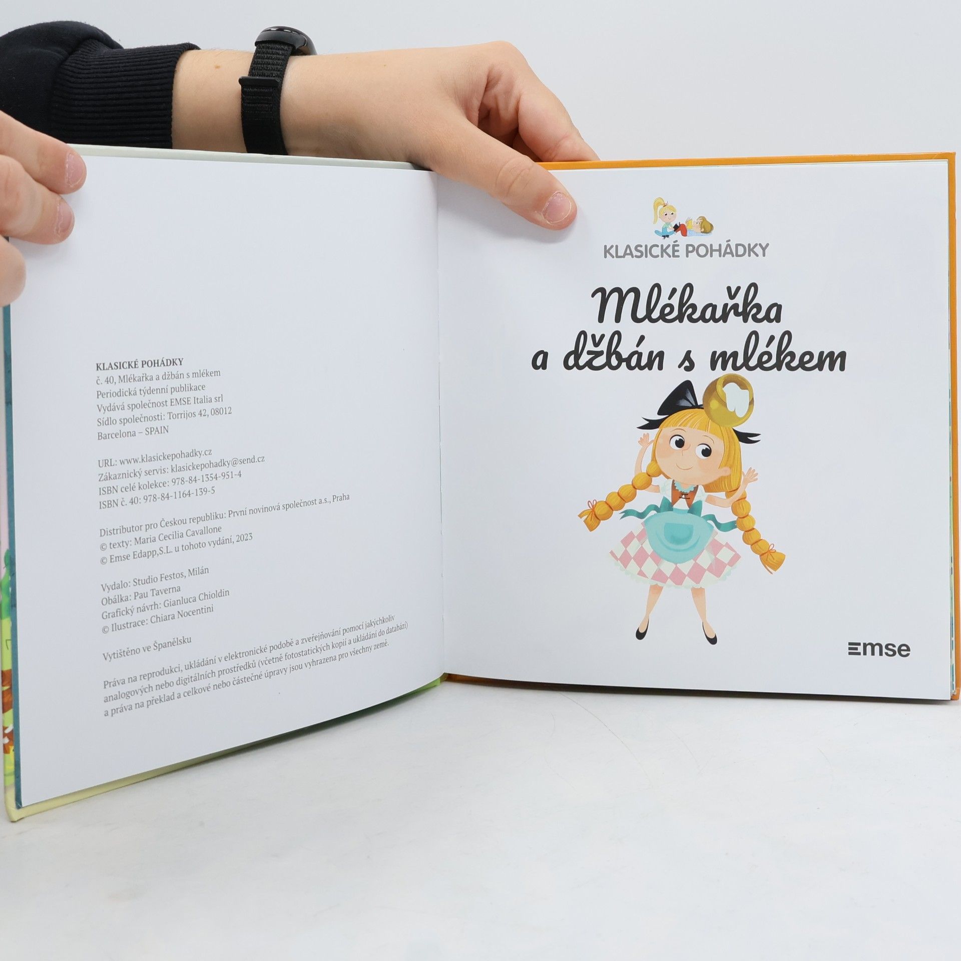 Maria Cecilia Cavallone Mlékařka a džbán s mlékem