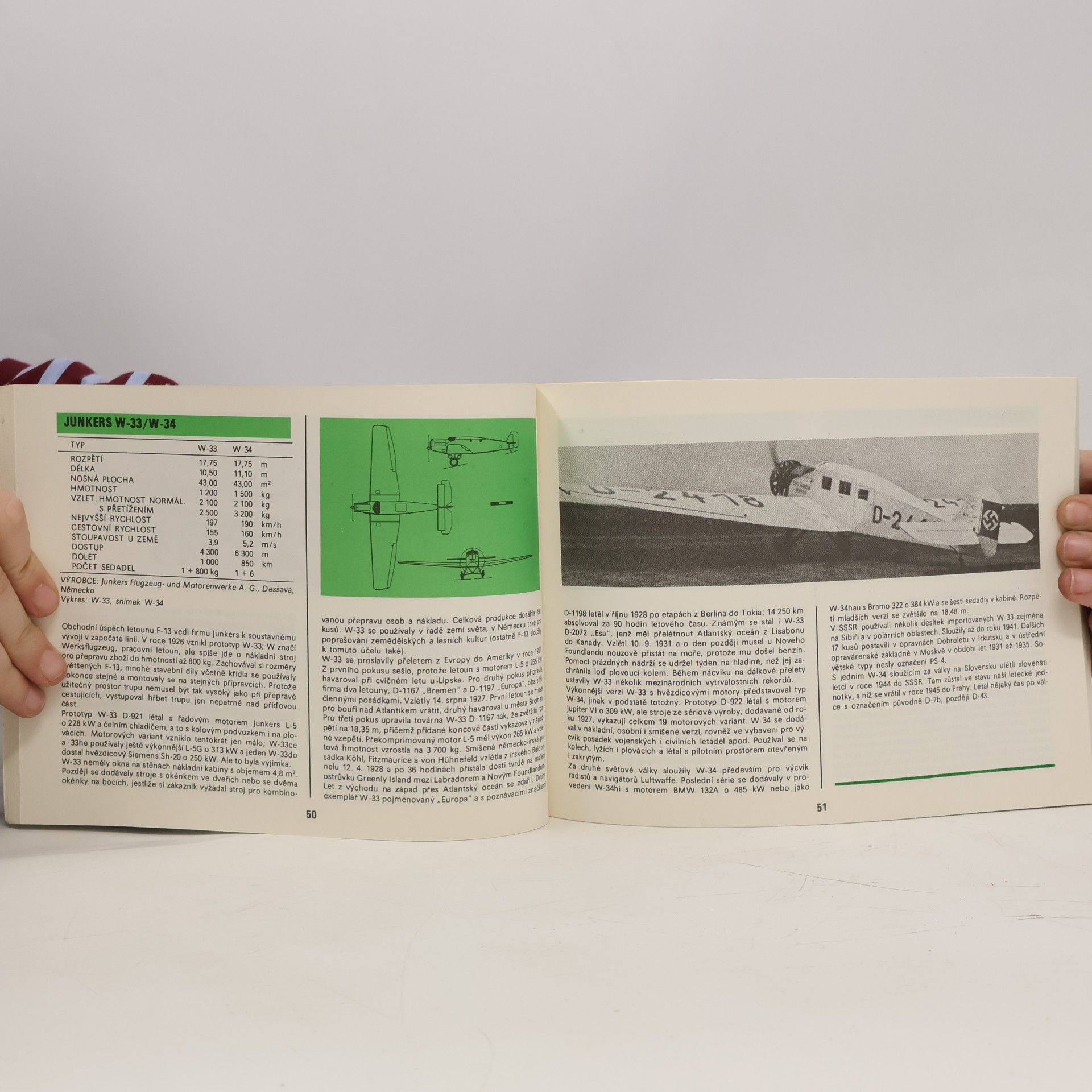 Václav Němeček Atlas letadel. Jednomotorová dopravní letadla