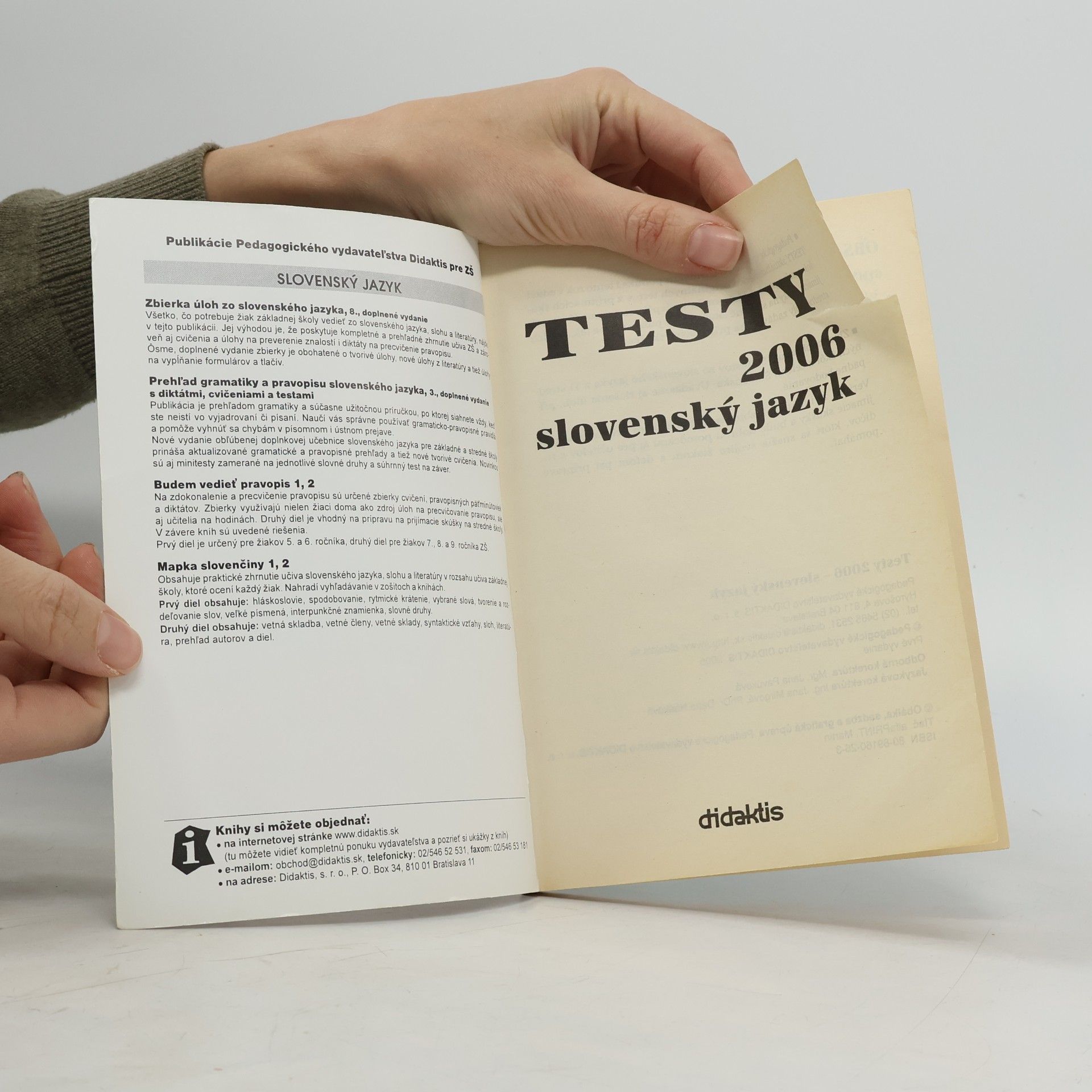 Collectif d'auteurs Testy 2006. Slovenský jazyk