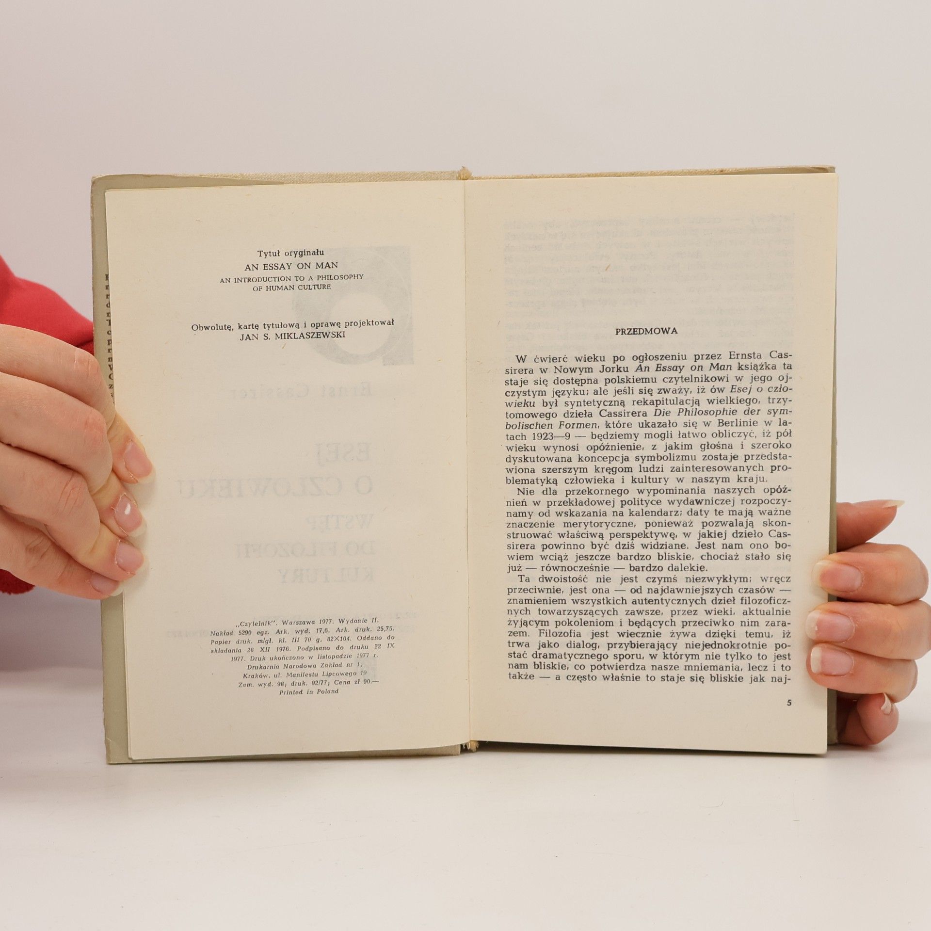 Ernst Cassirer Esej o człowieku. Wstęp do filozofii ludzkiej kultury