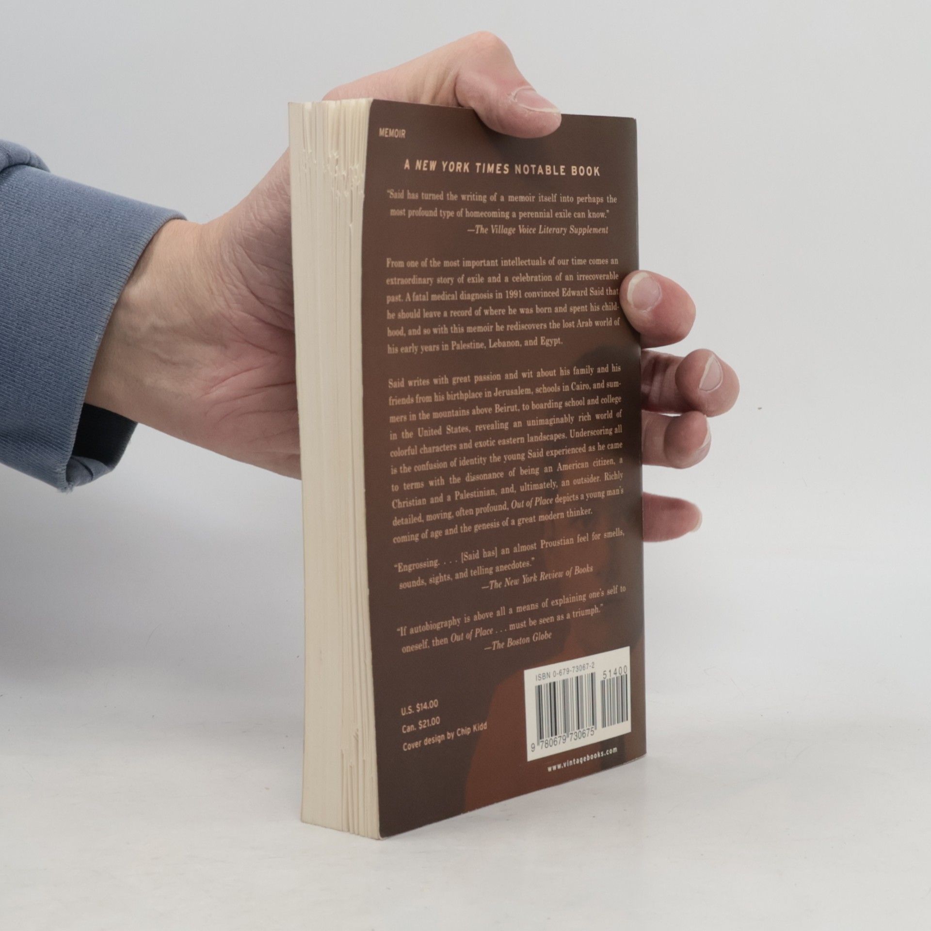 Edward Said Out of Place. Am falschen Ort, englische Ausgabe