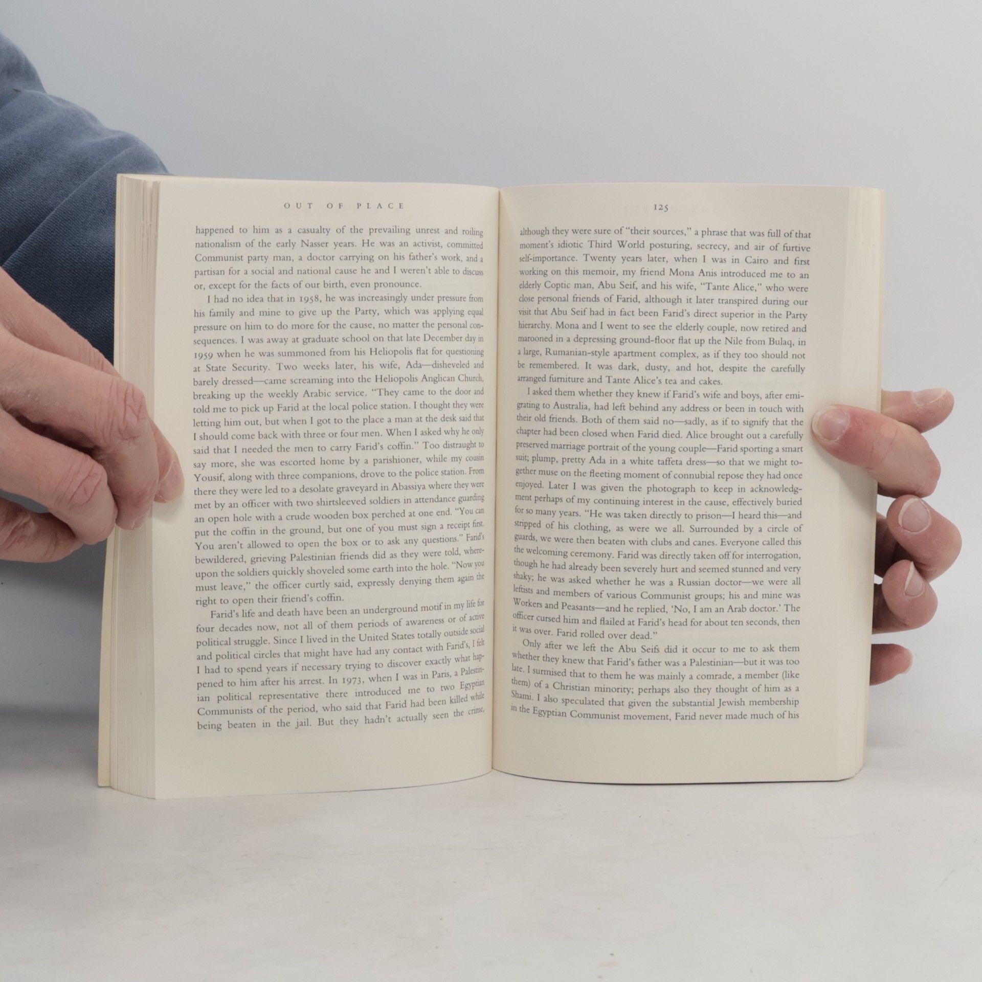 Edward Said Out of Place. Am falschen Ort, englische Ausgabe