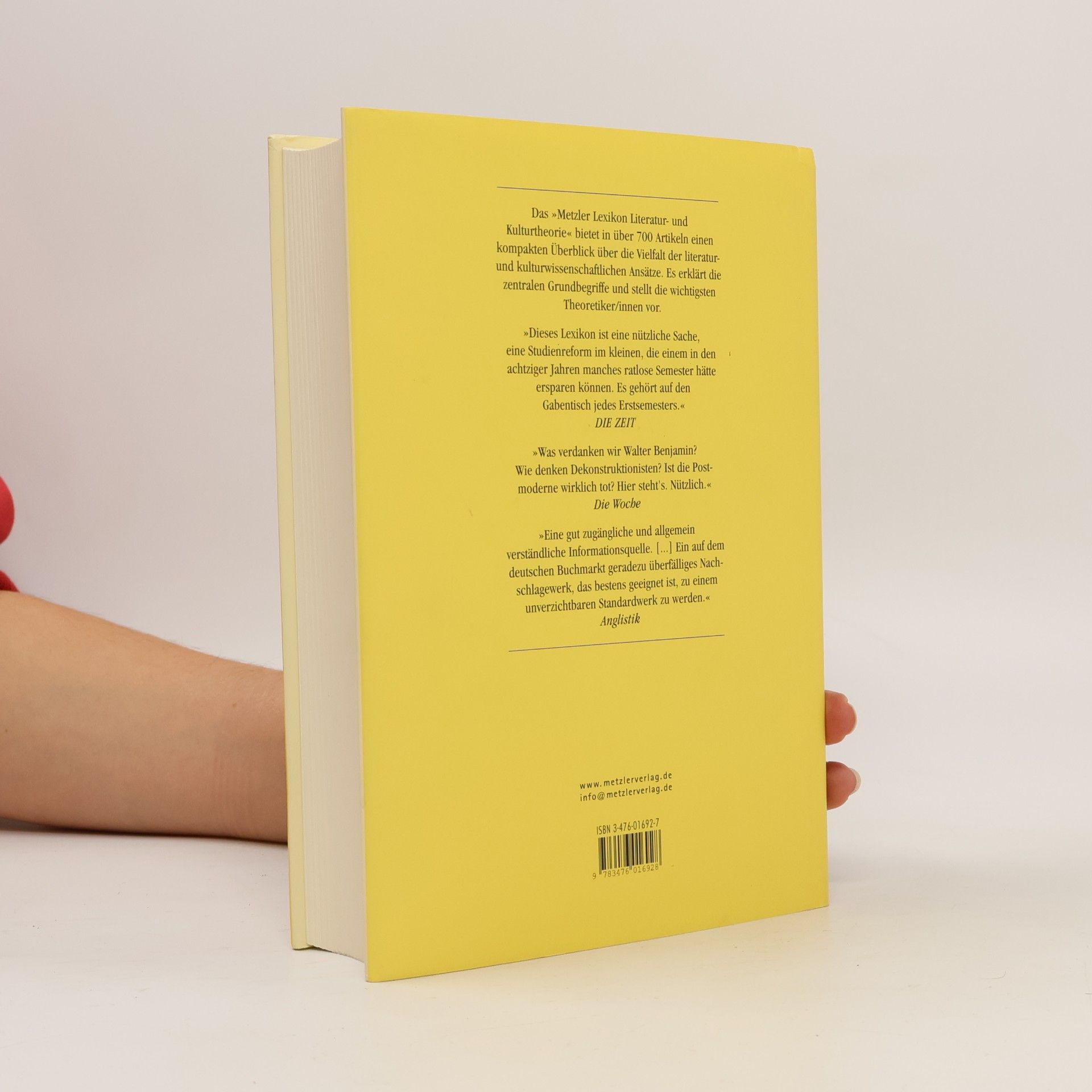 Ansgar Nünning Metzler-Lexikon Literatur- und Kulturtheorie