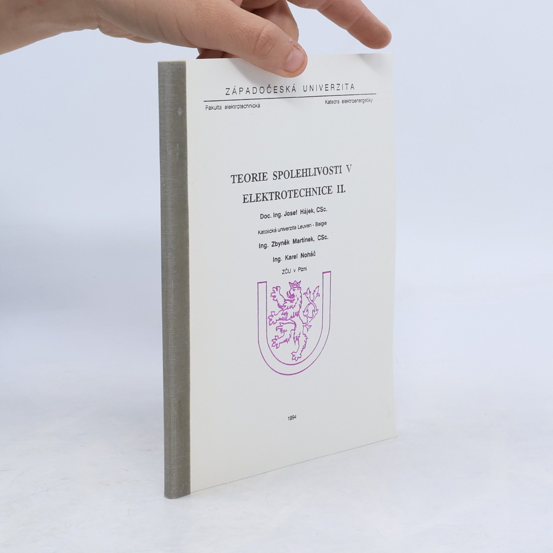 Teorie spolehlivosti v elektrotechnice II