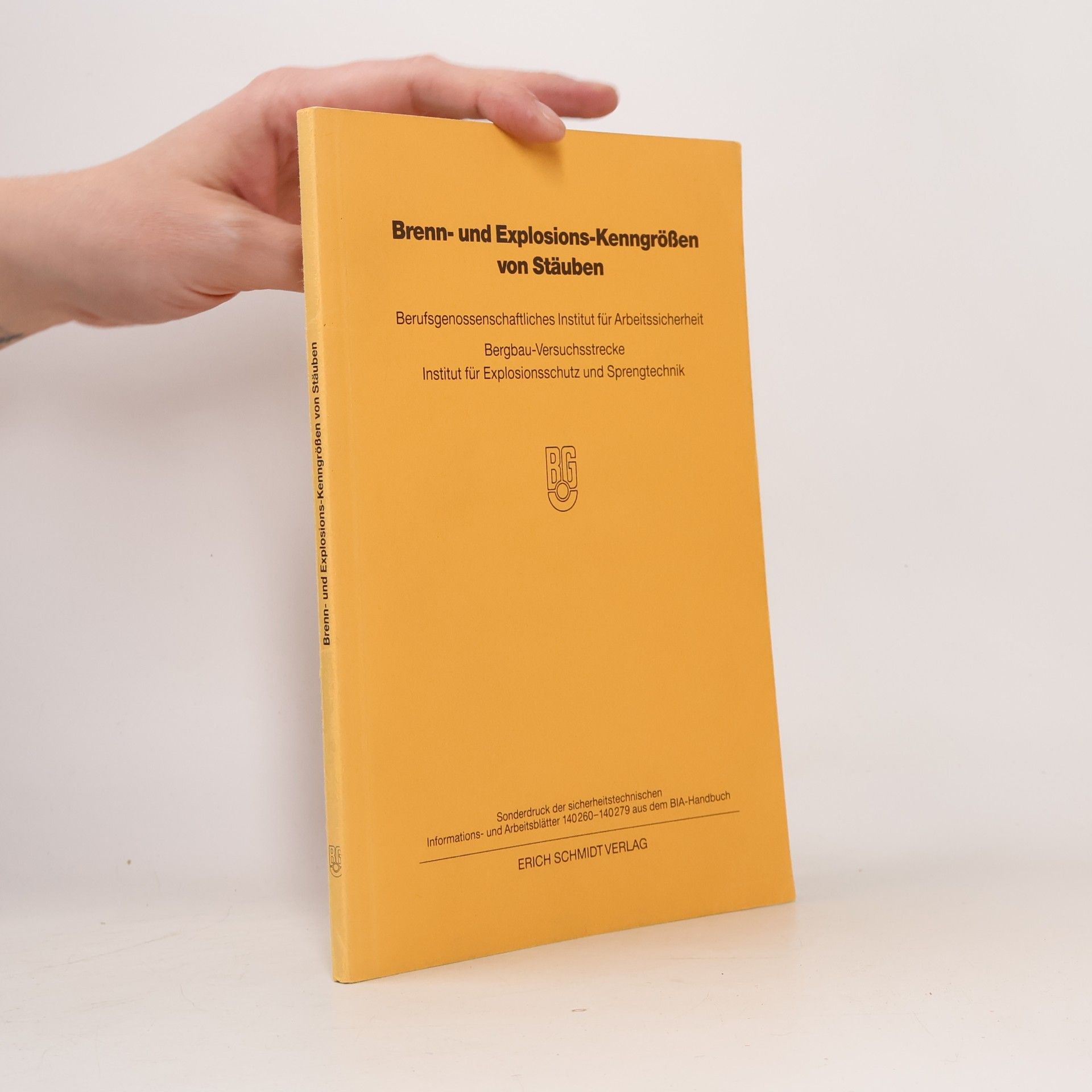 Autorenkollektiv Brenn- und Explosions-Kenngrößen von Stäuben