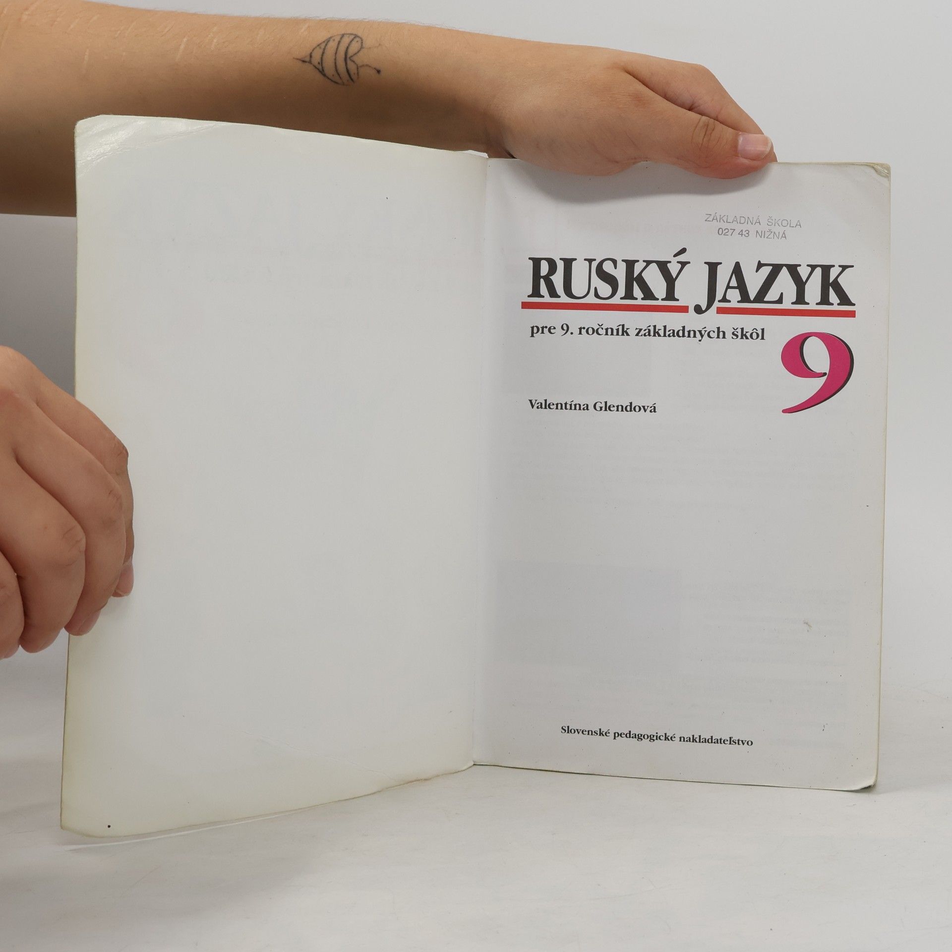 Valentína Glendová Ruský jazyk pre 9. ročník základných škôl