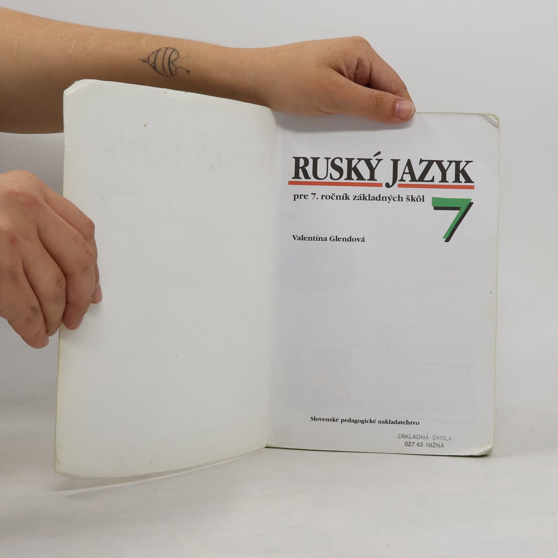 Valentína Glendová Ruský jazyk pre 7. ročník základných škôl