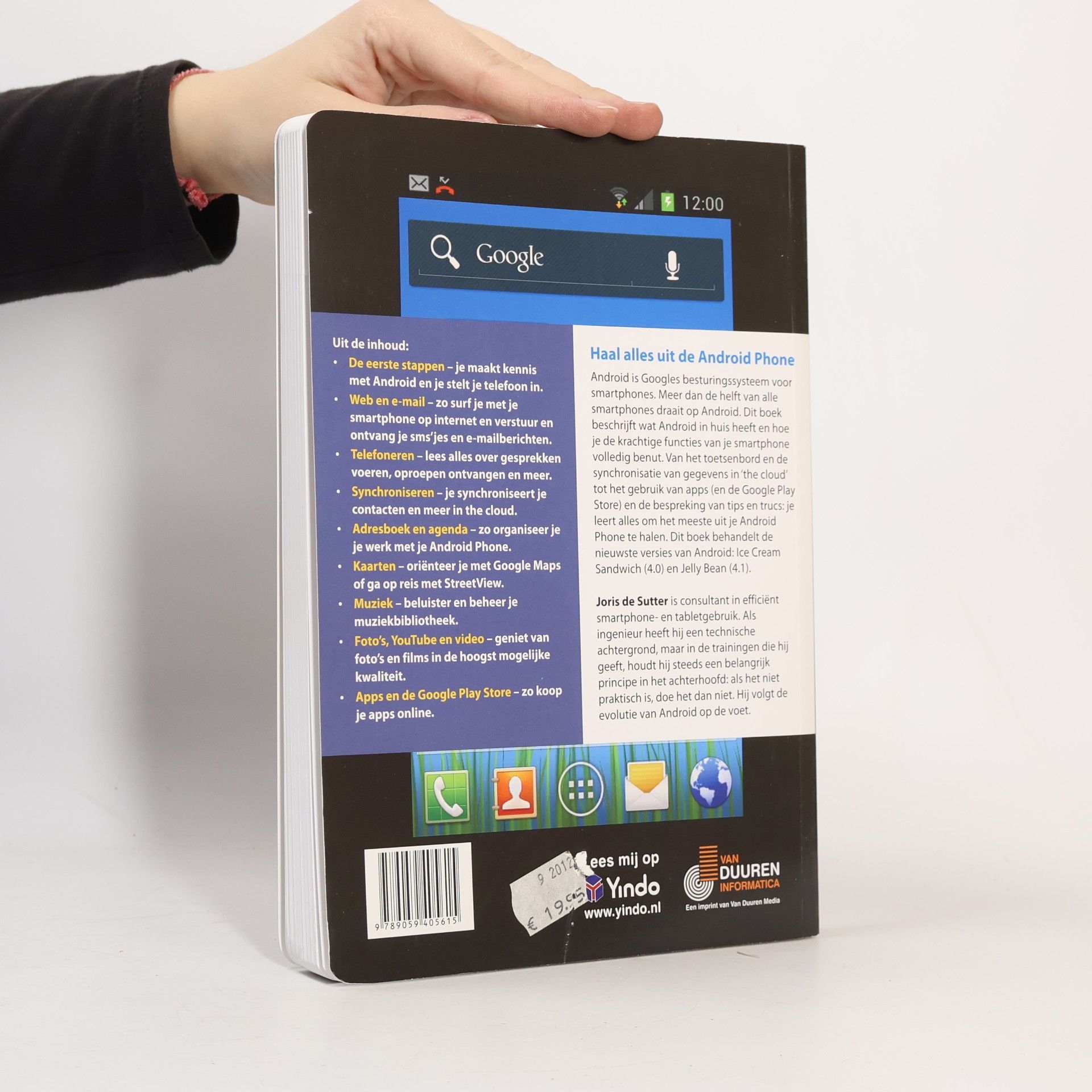 de Sutter, Joris Ontdek de Android Phone: Voor Android 4.0 & 4.1
