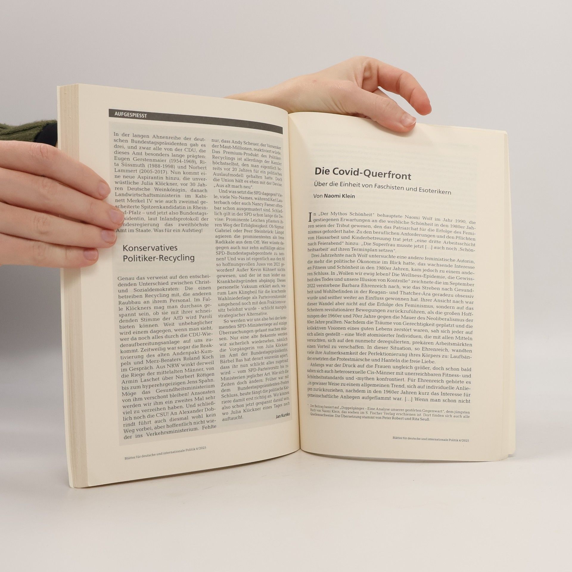 Autorenkollektiv Blätter für deutsche und internationale Politik 4'25