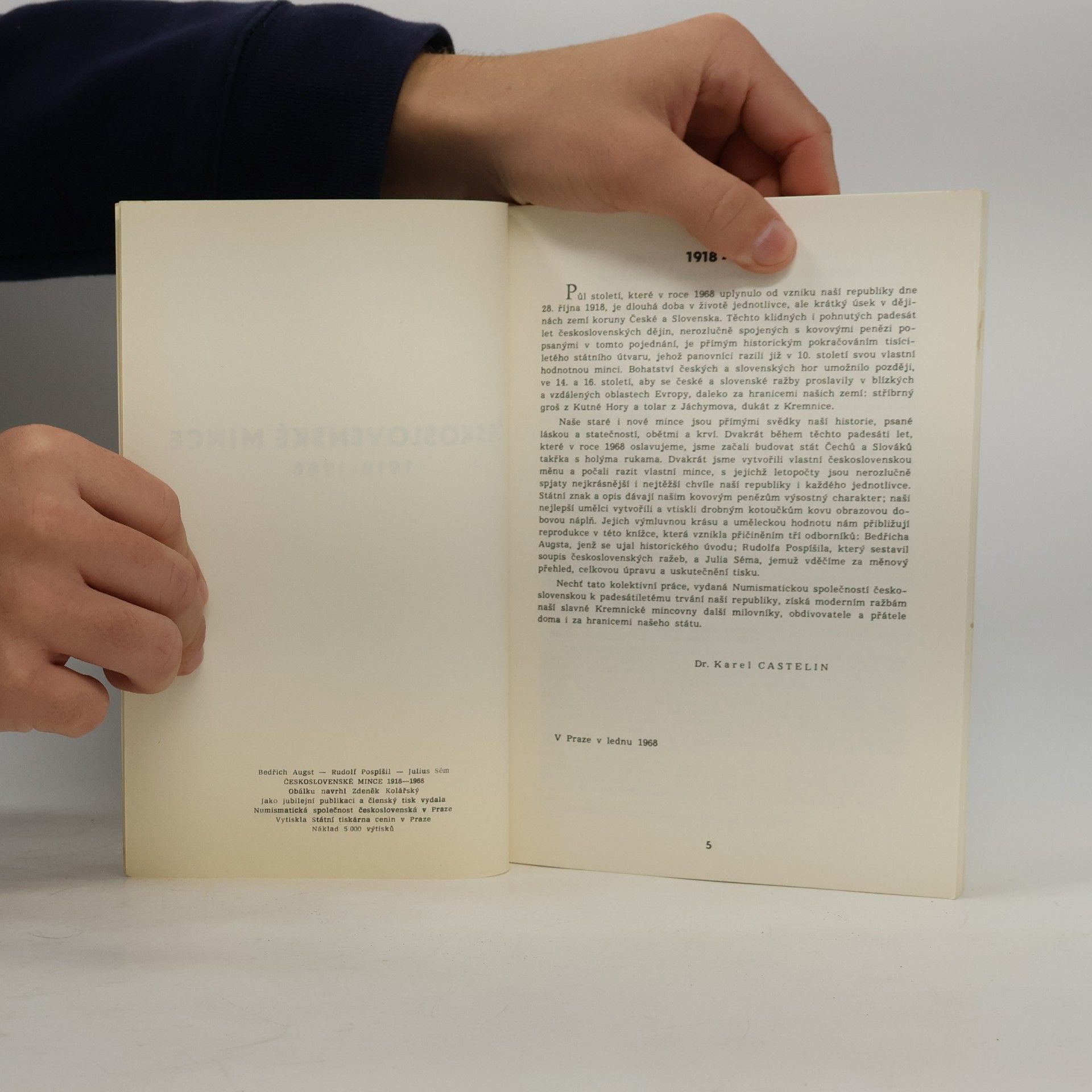 Bedřich Augst Československé mince 1918-1968