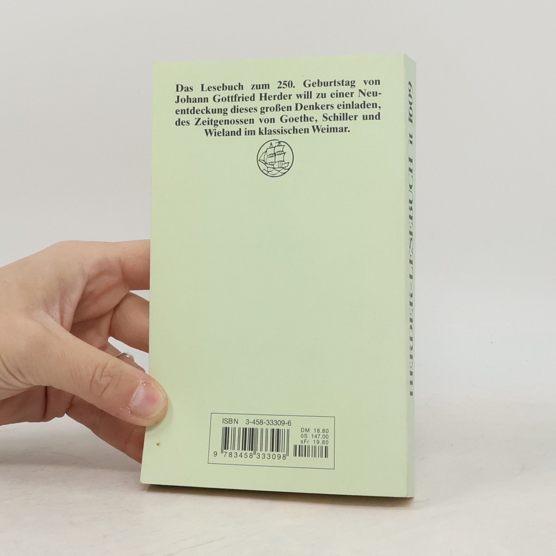 Johann Gottfried Herder Herder-Lesebuch